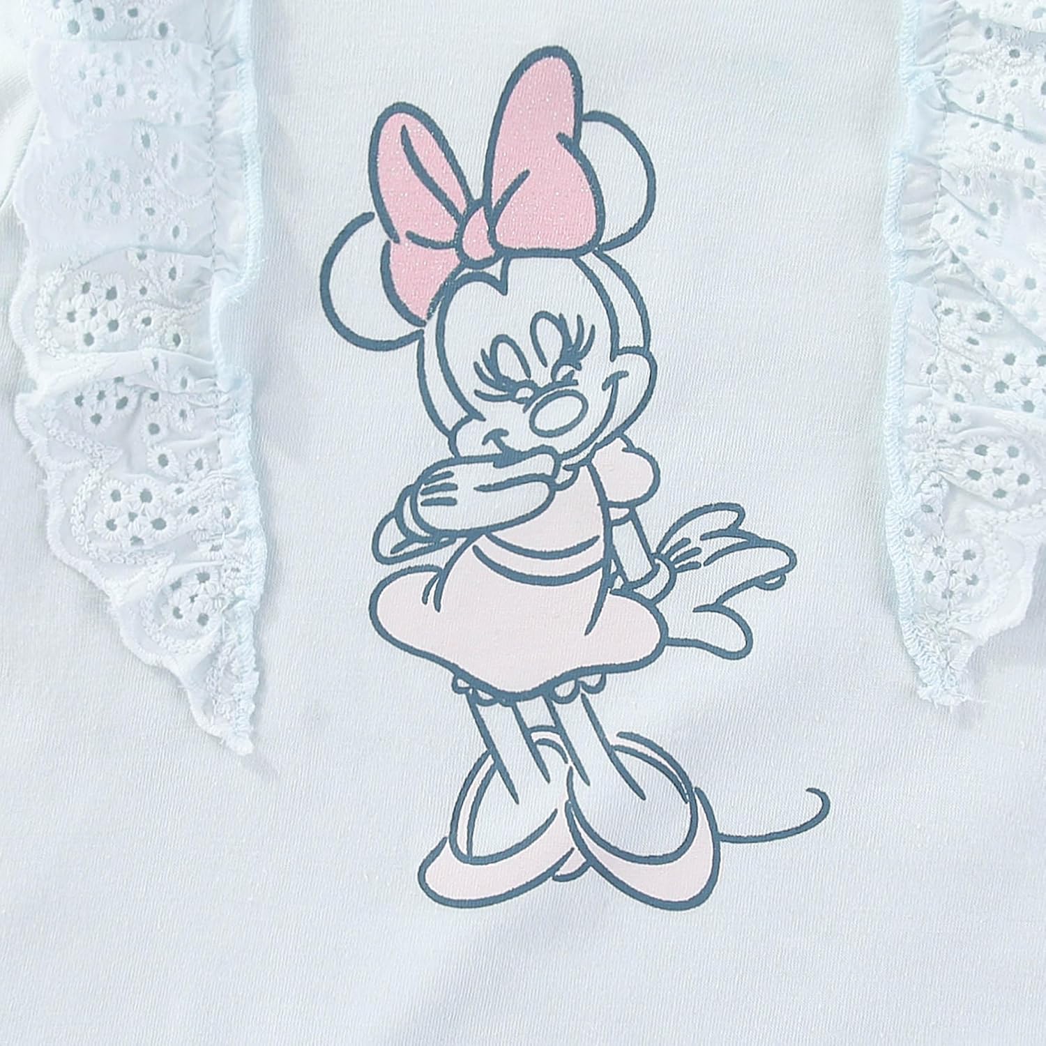 Disney Minnie Mouse Baby Girls Shirt and Ribbed Legging Pants Set for Infants