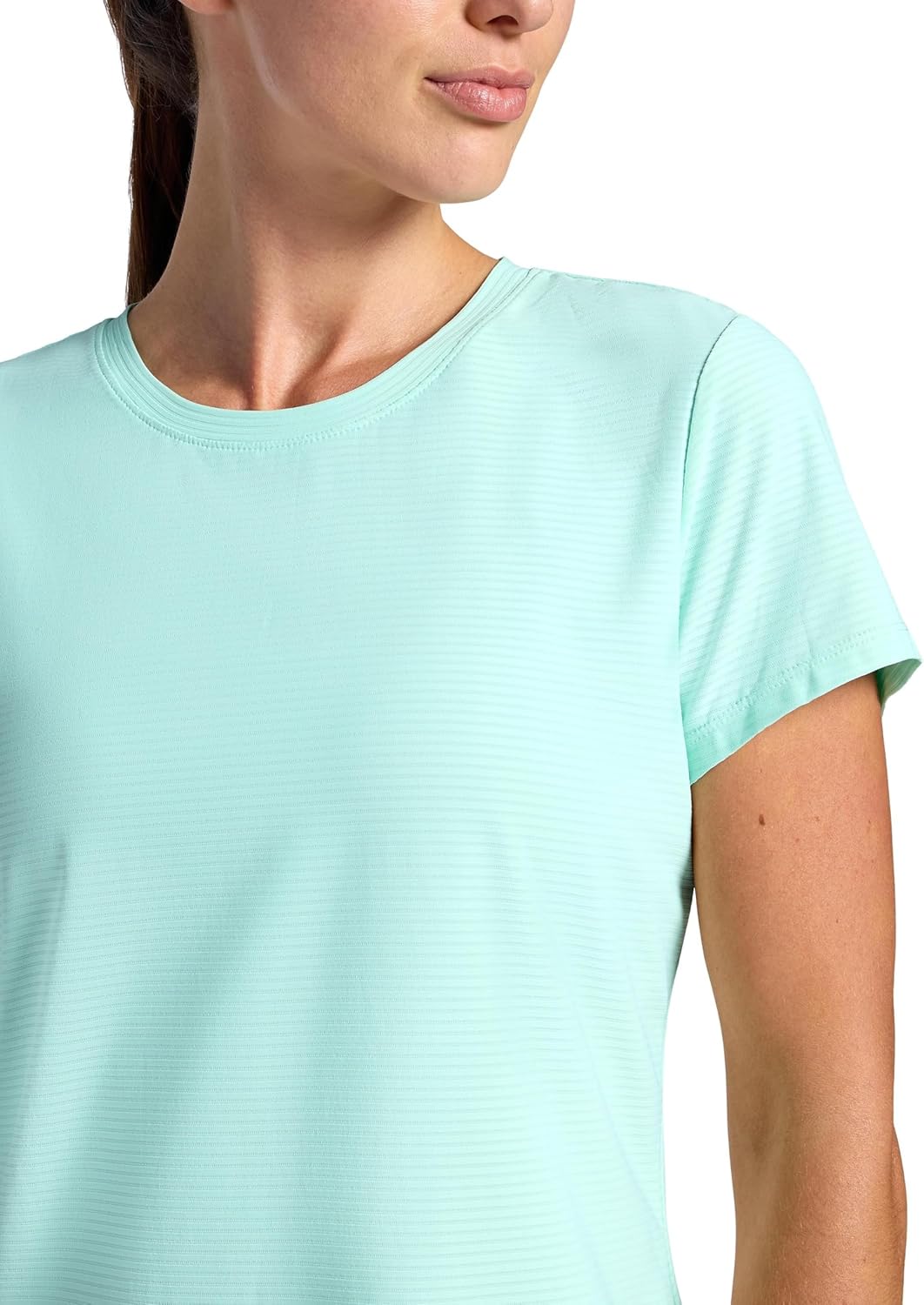 Head Womens Shadow Stripe Crewneck T-Shirt, Slim Fit, Stretch Lightweight Material - Image 4