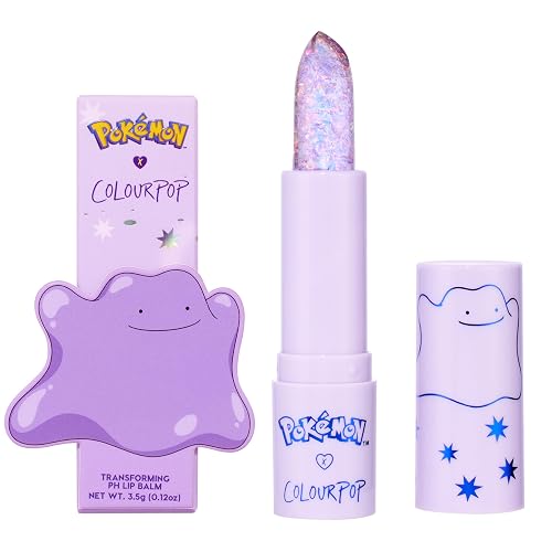 ColourPop x Pokémon pH Lip Balm - Color Changing Lip Balm Infused with Multi-Pearl Flakes & Lip-Loving Ingredients - Creates the Perfect Custom Pink Shade - Transform (0.12 oz) - Transform