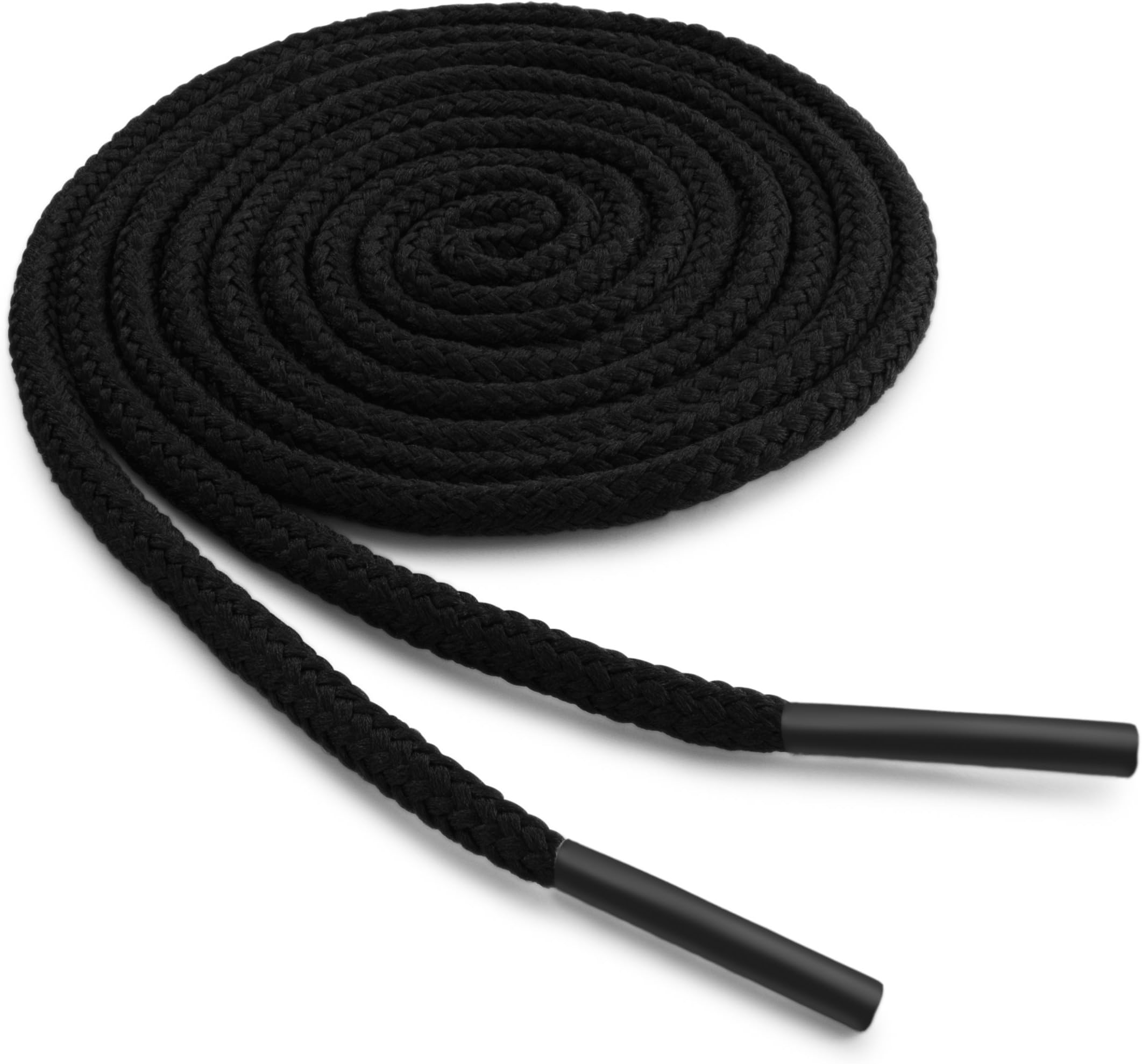 OrthoStepRound Dress Thin Shoelaces 2 Pair Pack Black 36 (91 cm)
