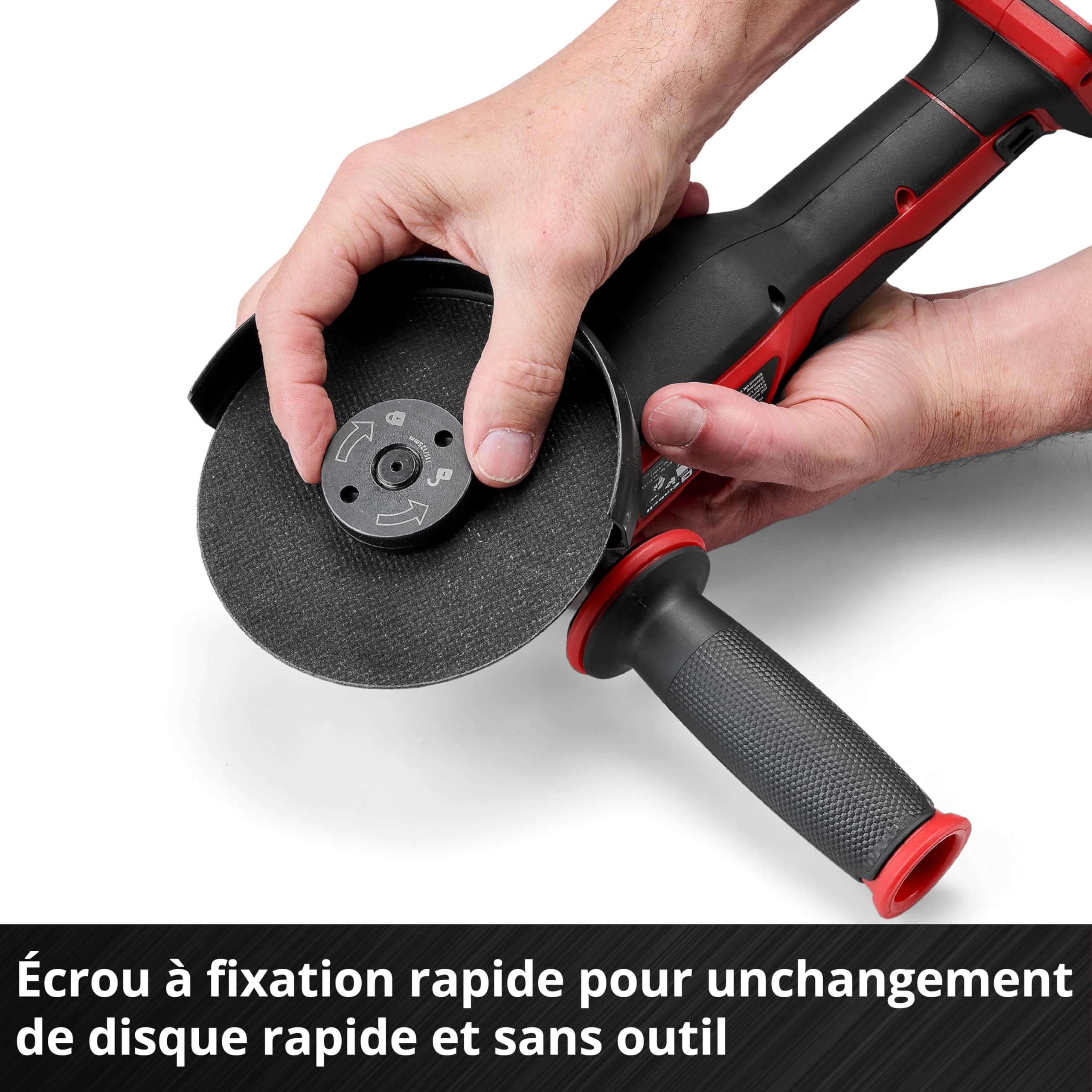 Einhell Professional Meuleuse d’angle Ø125mm sans fil AXXIO 18/125 Q Li- Solo Power X-Change (18V, moteur sans charbon, Protection contre surcharges) Livré sans Batterie ni Chargeur