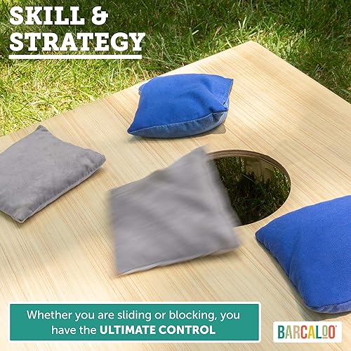 Miniatura 4 de Barcaloo - Juego de 8 bolsas de maíz con relleno de maíz, tamaño y peso, 5 combinaciones de colores para elegir.