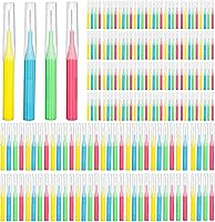 Vista 8 de Cepillo interdental RAZOKO, cabezal de hilo dental, herramienta de limpieza de dientes de fácil uso (1 paquete (2 mm/2,3 mm/2,5 mm/3 mm) - 88 piezas)