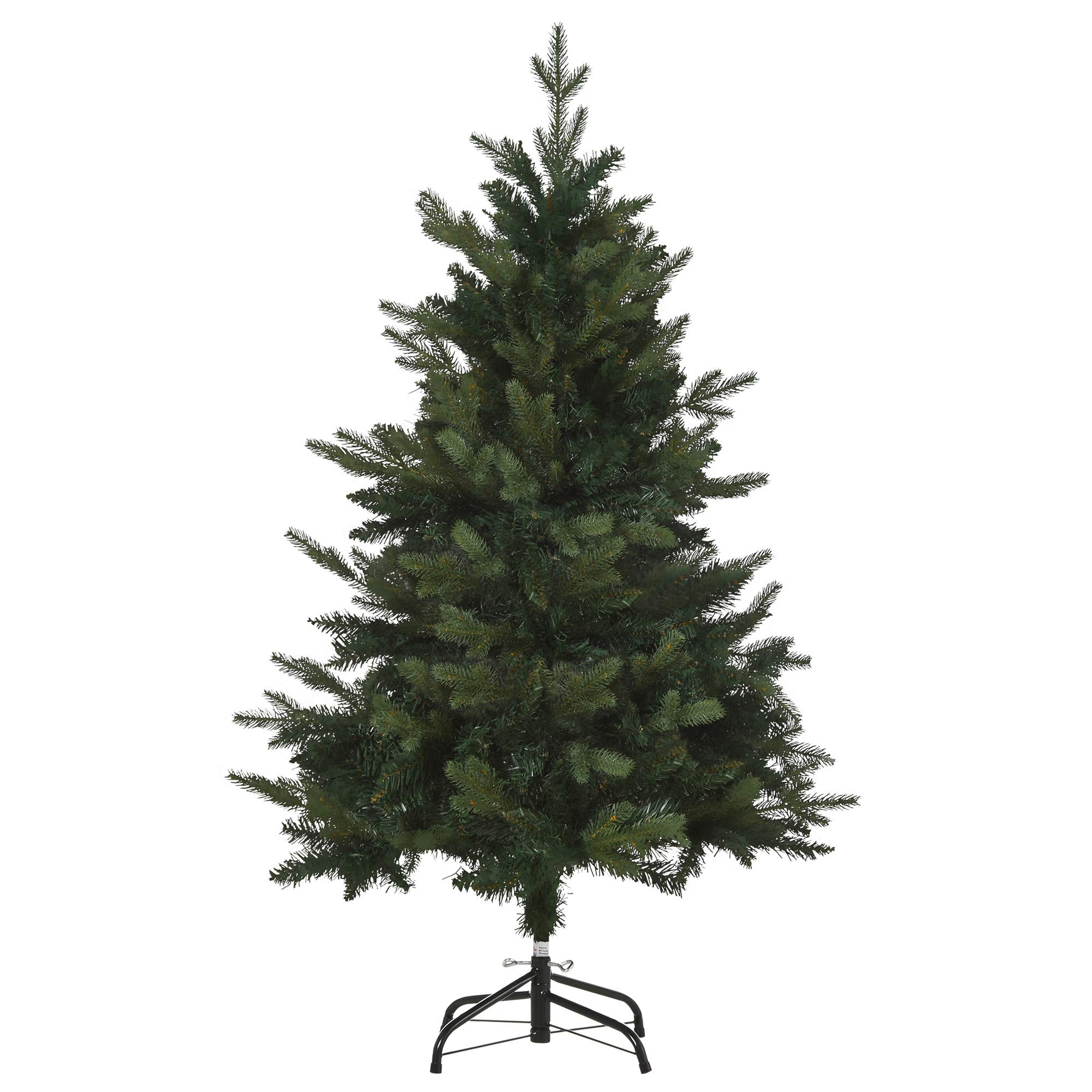 HOMCOM Künstlicher Weihnachtsbaum 120 cm mit 657 Spitzen Metallständer