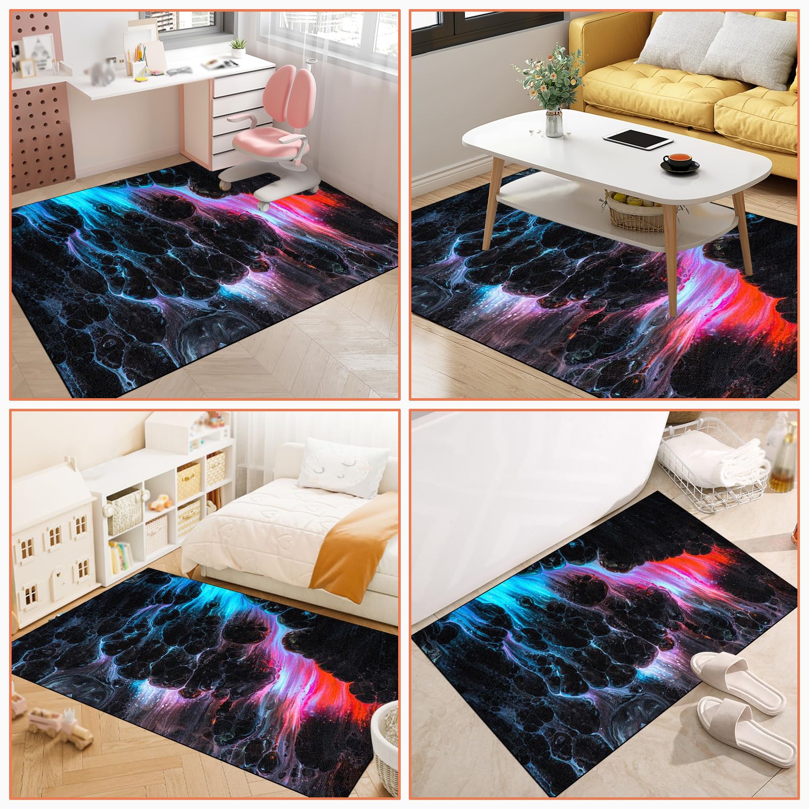 Tapis de Chaise Bureau Antidérapant Tapis de Chaise Gaming pour sols en Bois Dur, Tapis de Sol pour Fauteuil Gaming, Tapis Protège Le Sol, Protège Parquet Chaise roulettes 130 x 160 cm
