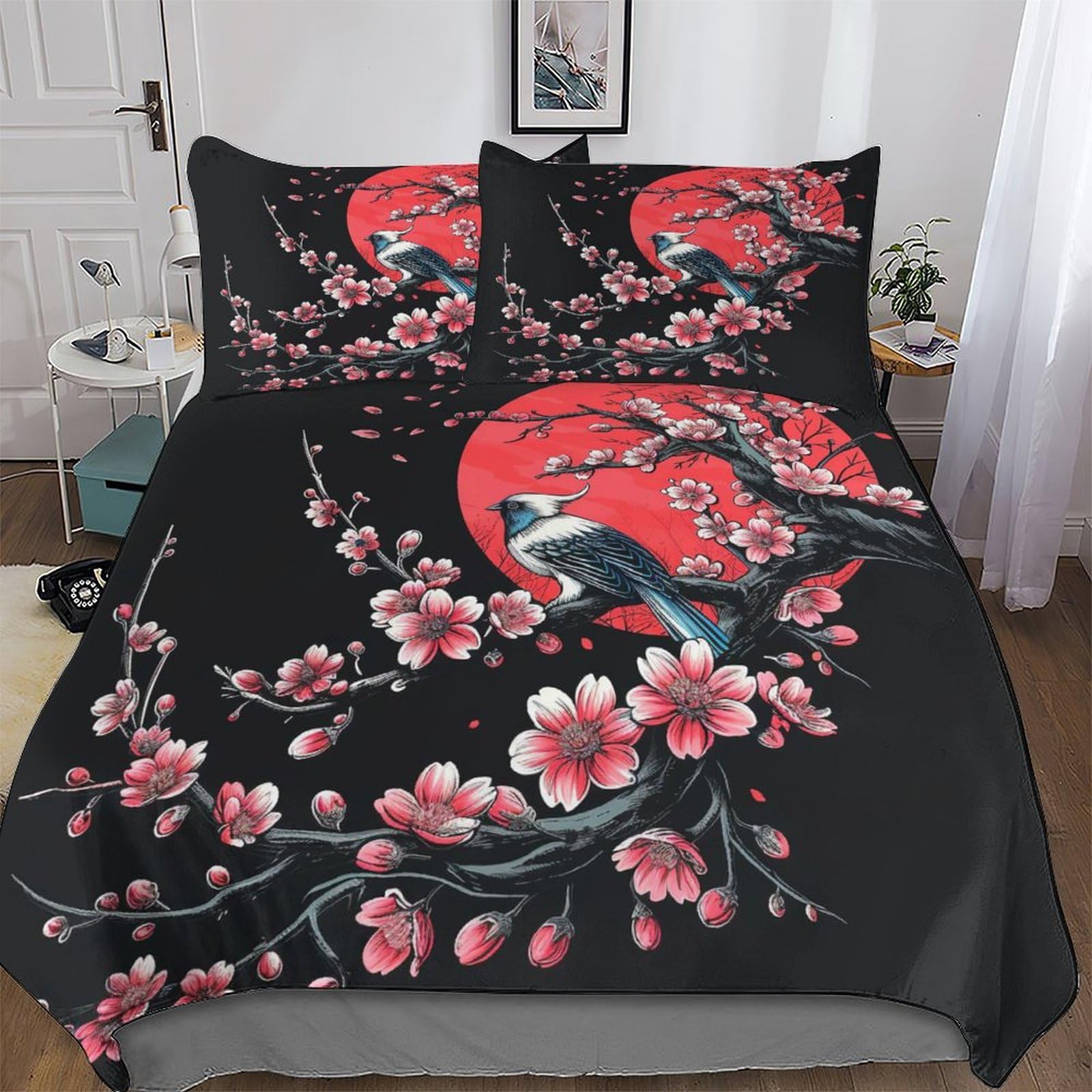 Housse de couette microfibre 220x240 anti-plis pour adultes et enfants