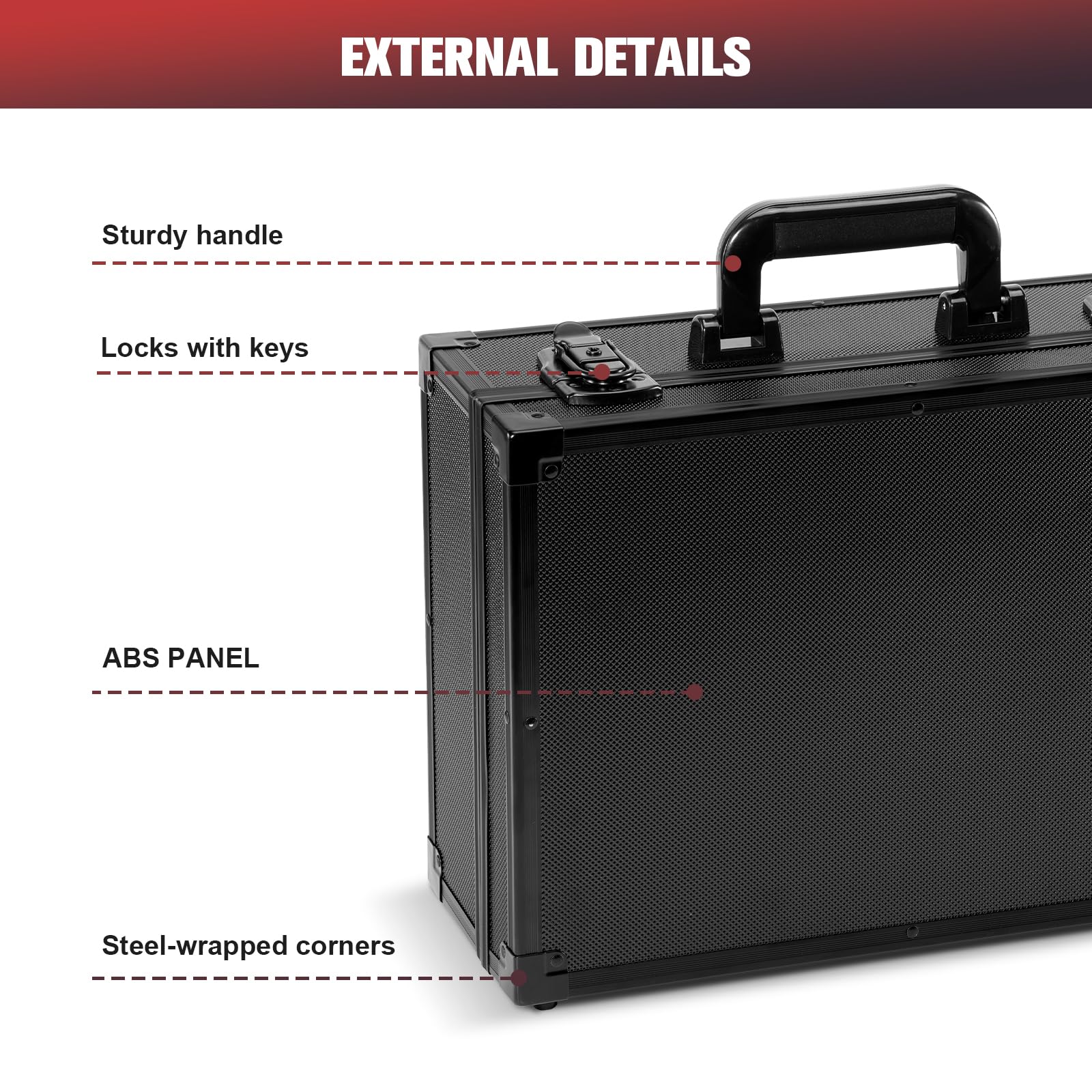 ProCase Schokbestendige Toploader Verzamelkaarten Opbergdoos, Aluminium ProCase Schokbestendige Toploader Verzamelkaarten Opbergdoos, Aluminium