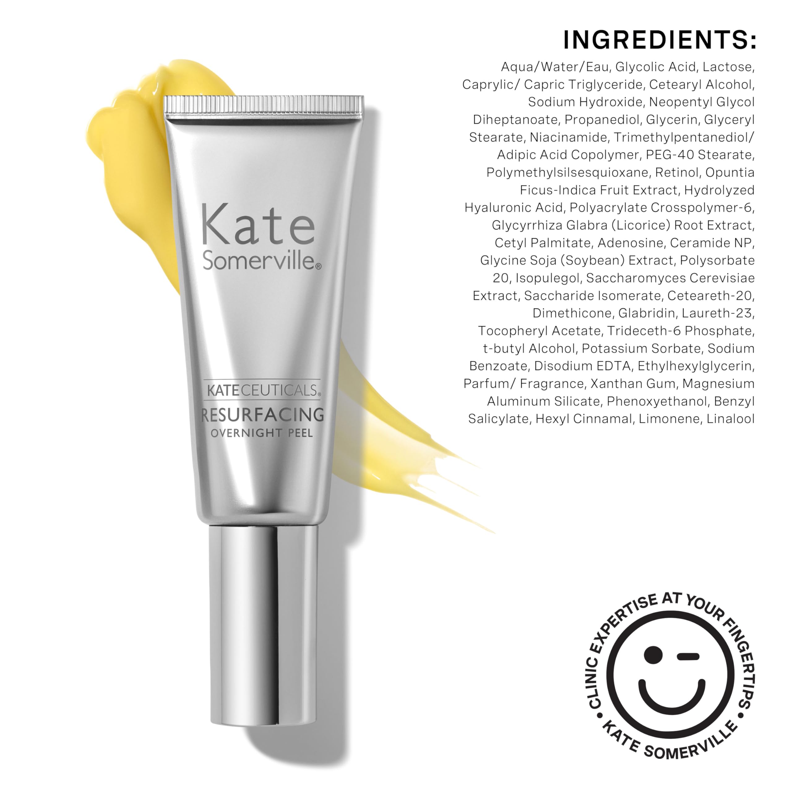 Kate Somerville KateCeuticals® Resurfacing Overnight Peel – Clinic-Grade Face Peel, Powerful Anti-Aging Treatment, 1 Fl Oz