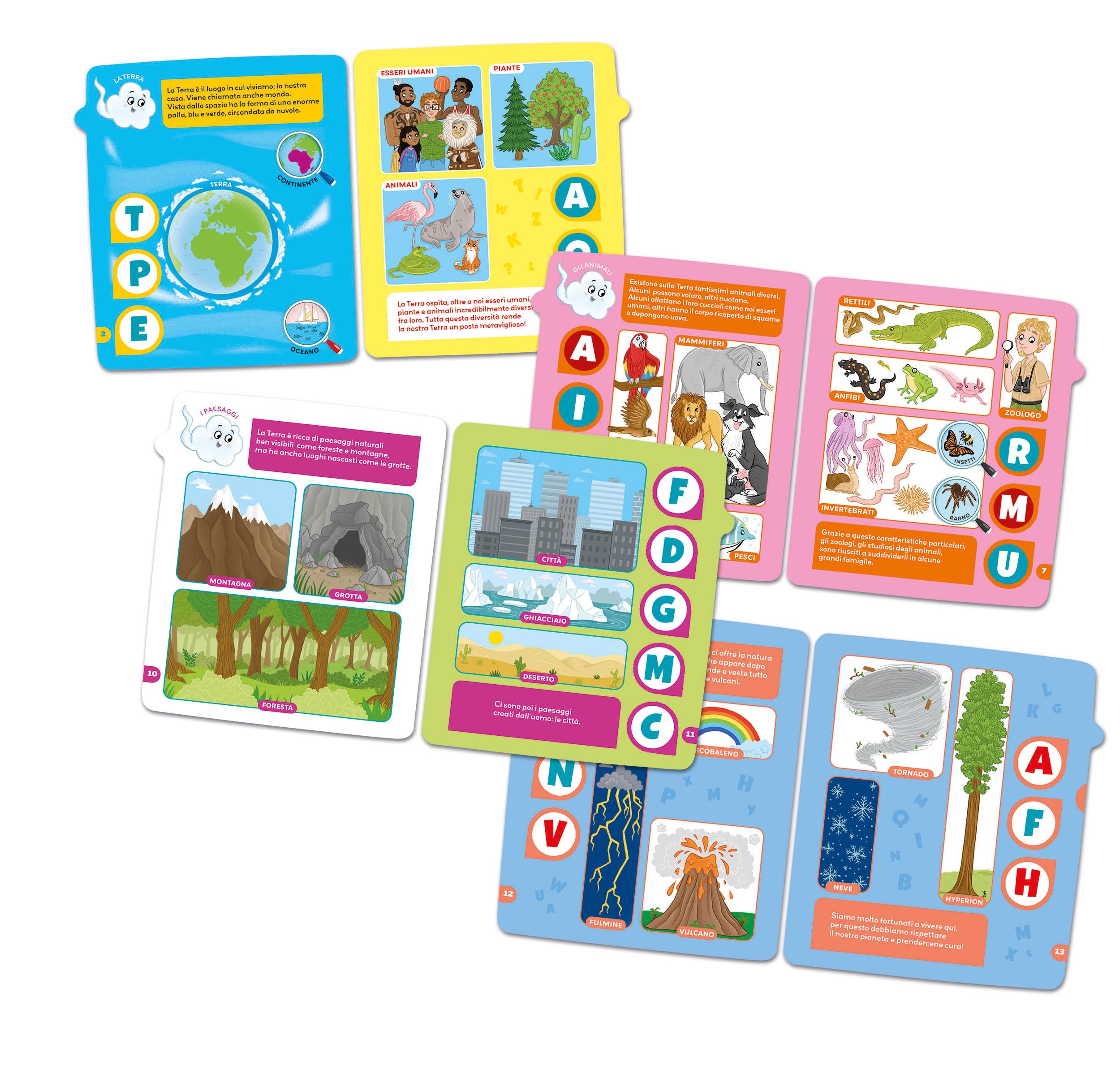 Clementoni - 16647 - Sapientino - Girapagina, L’Alfabeto del Pianeta Terra - Libro Educativo Ed Interattivo per Stimolare L'Interesse alla Lettura, per Bambini dai 4 Anni (Gioco in Italiano)