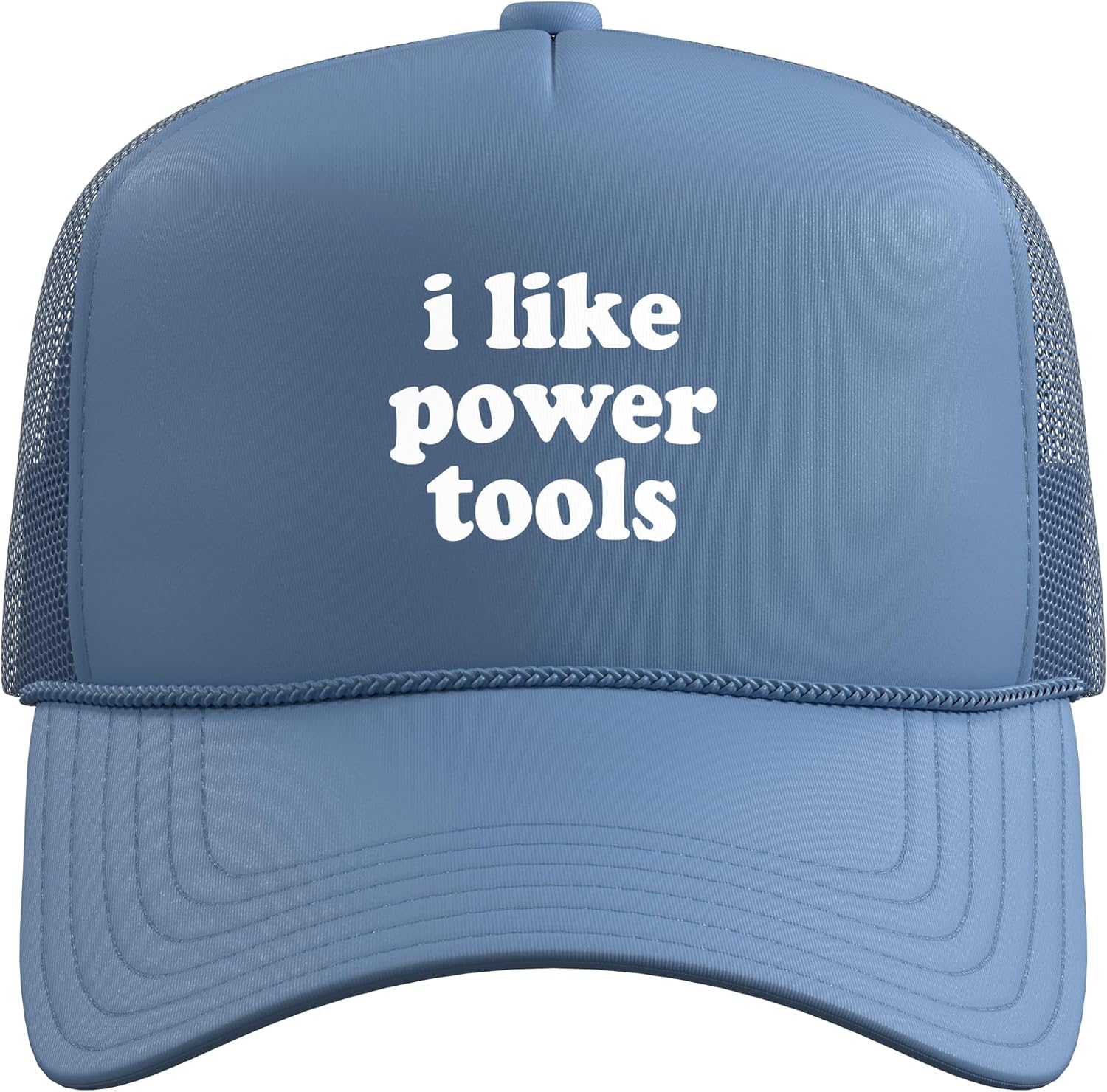 I Like Power Tools Random Funny Trucker Hat with Adjustable Mesh Back image 2