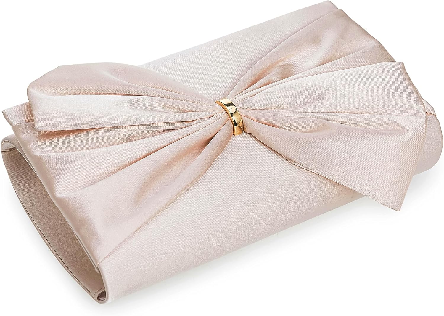 CHARMING TAILOR Satin Bow Formal Bag Women Evening Purse Elegant Clutch Handbag Wedding/Prom/Party