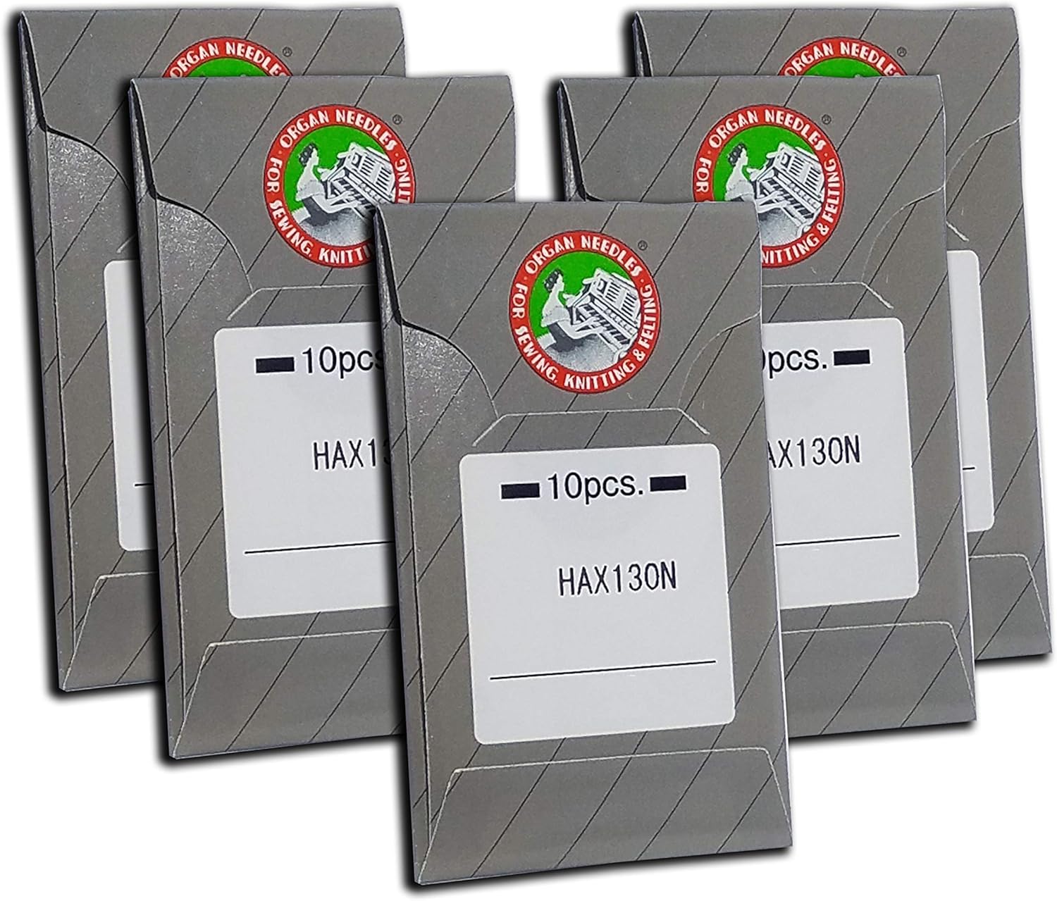 50 Organ HAX130N Top-Stitch and Embroidery Flat Shank Home Sewing Machine Needles ~ Multiple Sizes! (Metric 80/12)