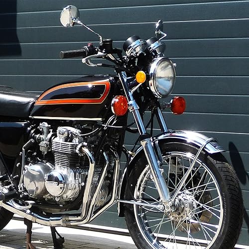 Miniatura 7 de DREAMIZER Espejo de motocicleta de 0.394 in, espejo cromado para Cafe Racer Shadow Rebel 250 Nighthawk VTX1300 1800 CB500 550 600 650 750 900 1000