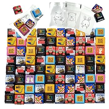 Amazon | チロルチョコ アソート 8種類 80個 小分け袋付き