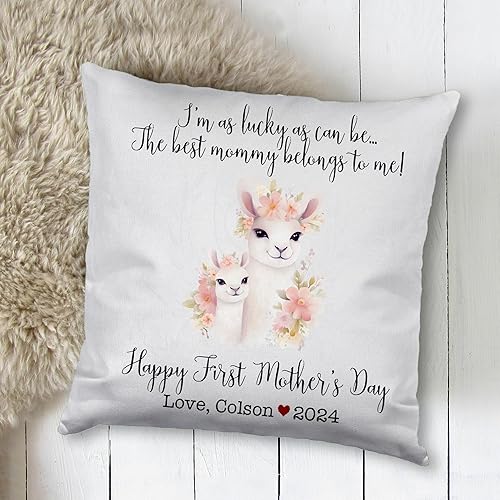 Miniatura 2 de Funda de almohada personalizada para el primer día de la madre, funda de almohada personalizada para el día de la madre, regalo para mamá,