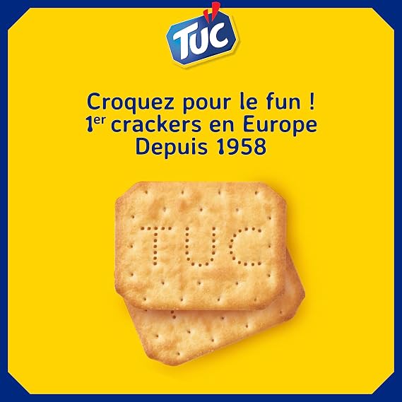 LU TUC Original Crackers, Oven Baked, 3 Pack x 100g (10.5 oz Total), Crispy Savory Crackers