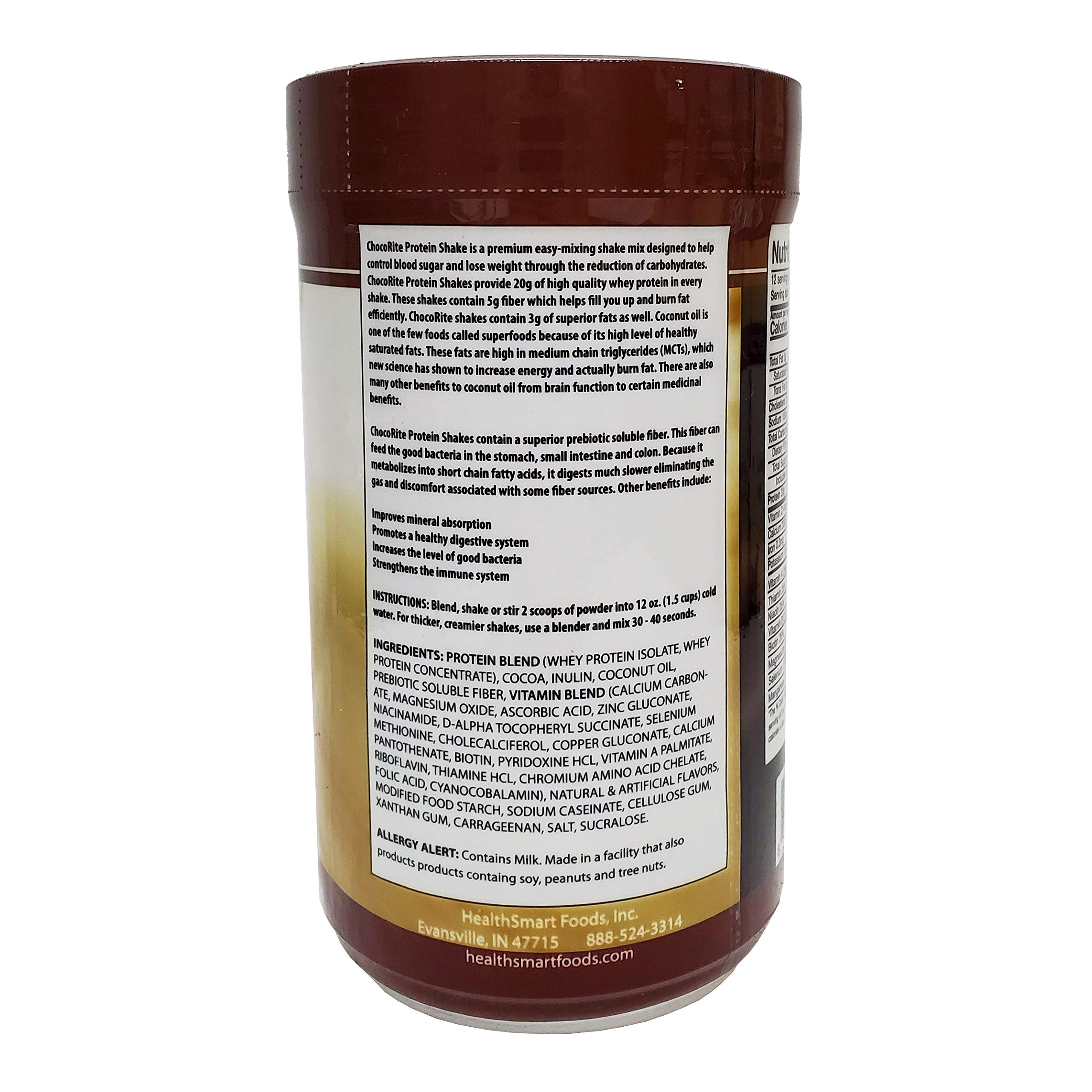 ChocoRite Protein Chocolate Supreme Shake Mix, Chocolate Supreme, 15.3 Ounce