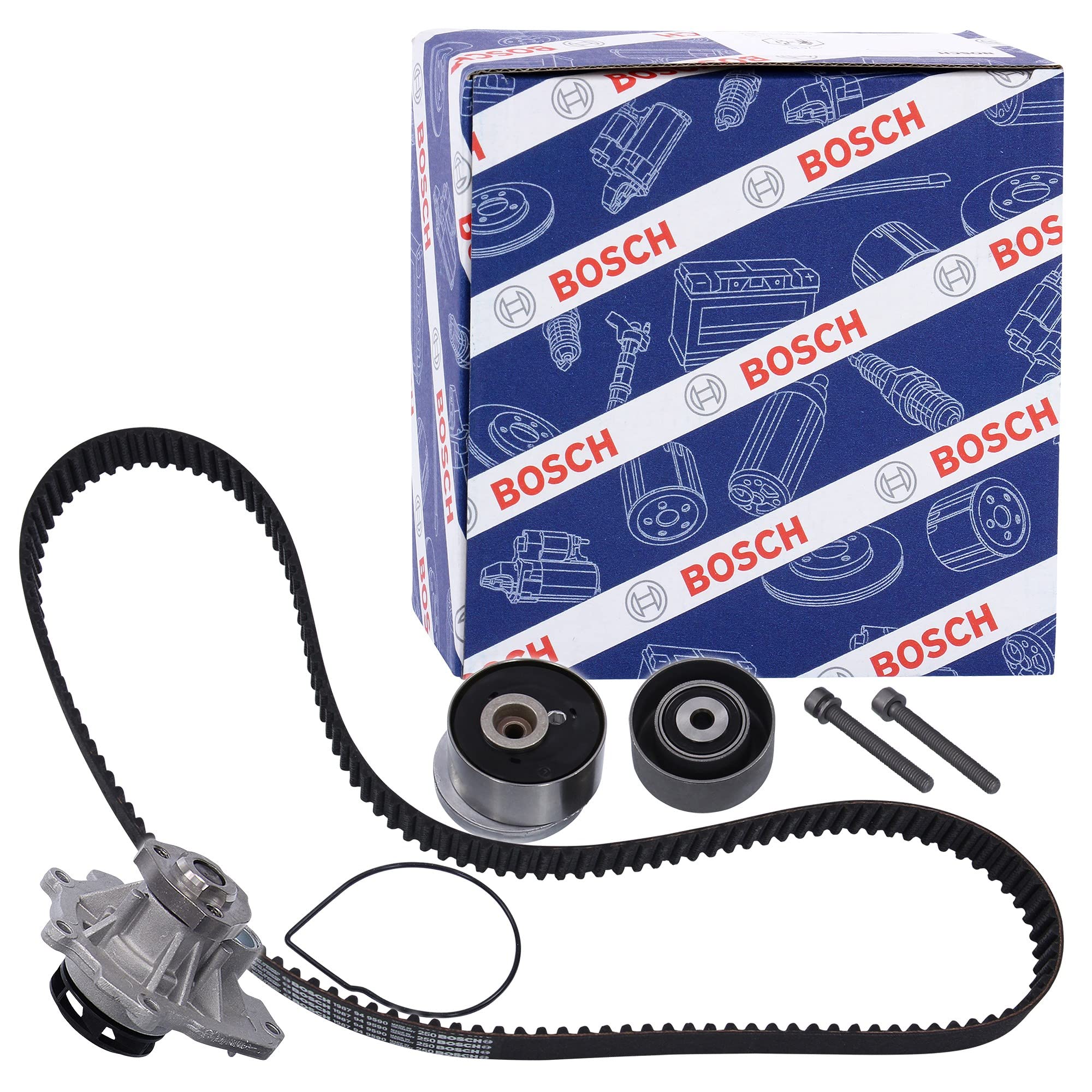 BOSCH 1 987 948 800 Kit cinghia distribuzione pompa acqua N° denti: 146 24 mm Compatibilità con ALFA ROMEO 159 Sportwagon 939, CHEVROLET ORLANDO J309