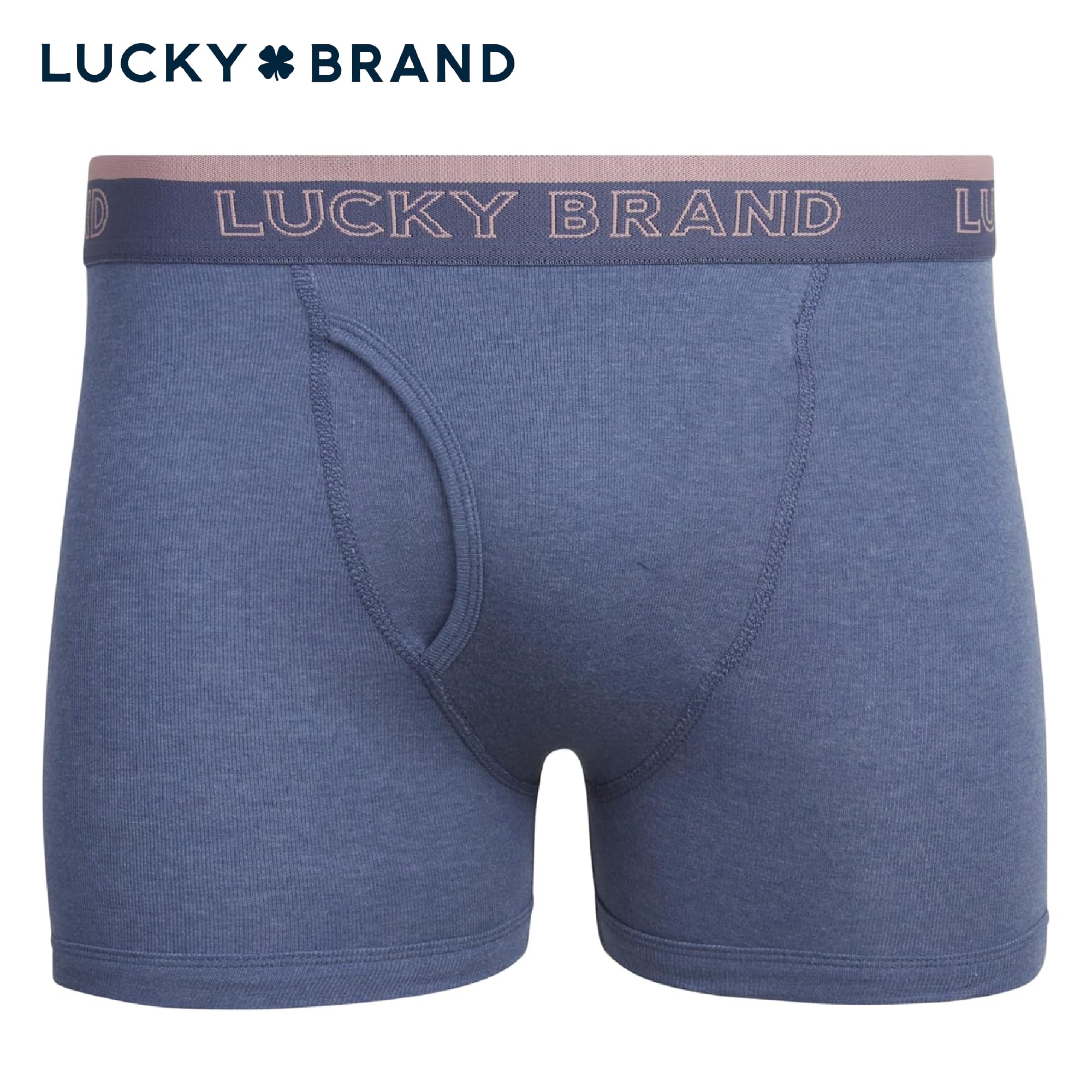 Lucky Brand Herren Boxershorts aus Baumwolle mit funktionalem Eingriff (3er Pack)