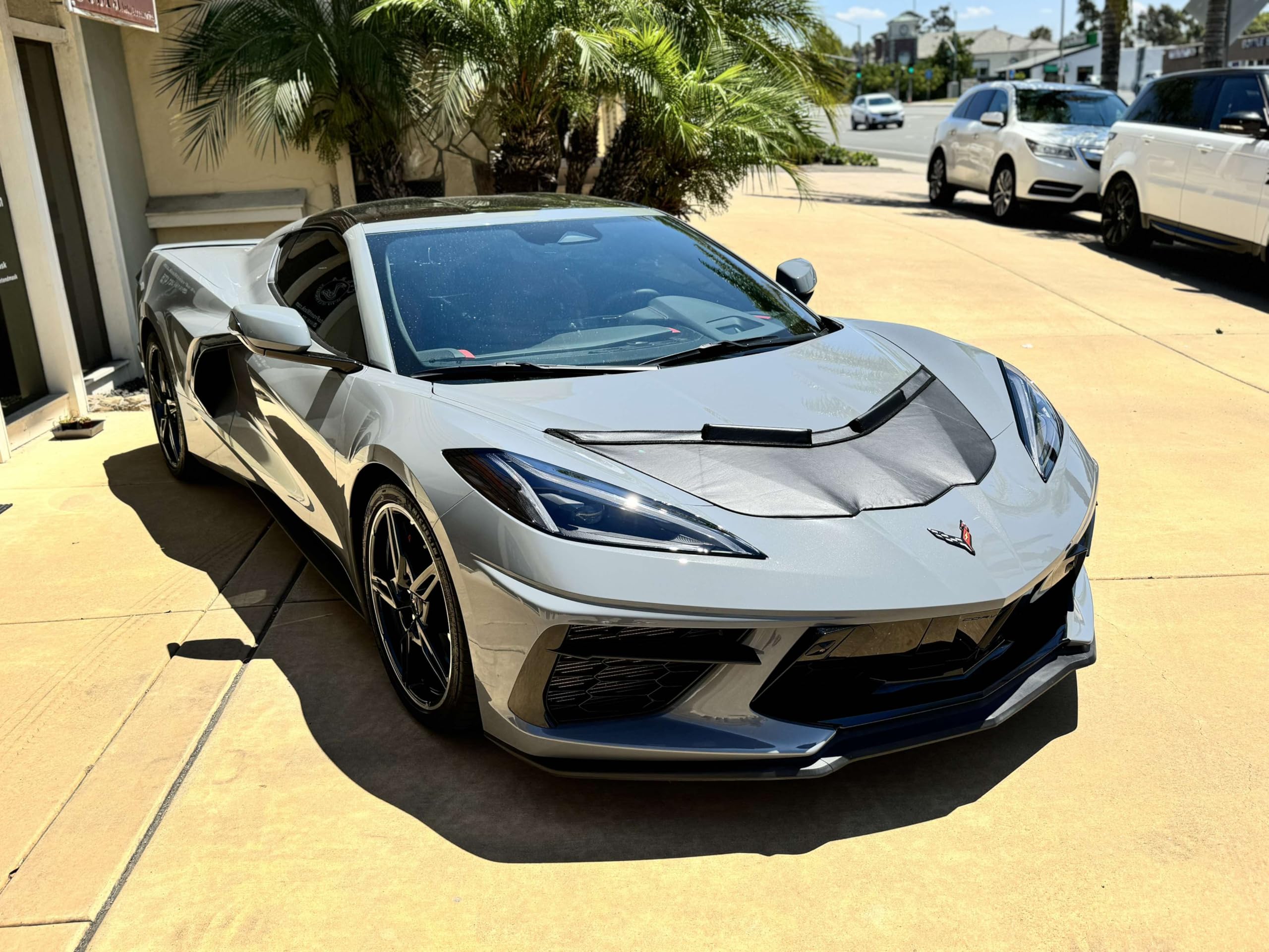 Car Bonnet Hood Bra For Chevrolet Corvette C8 2020 2021 2022 2023 2024