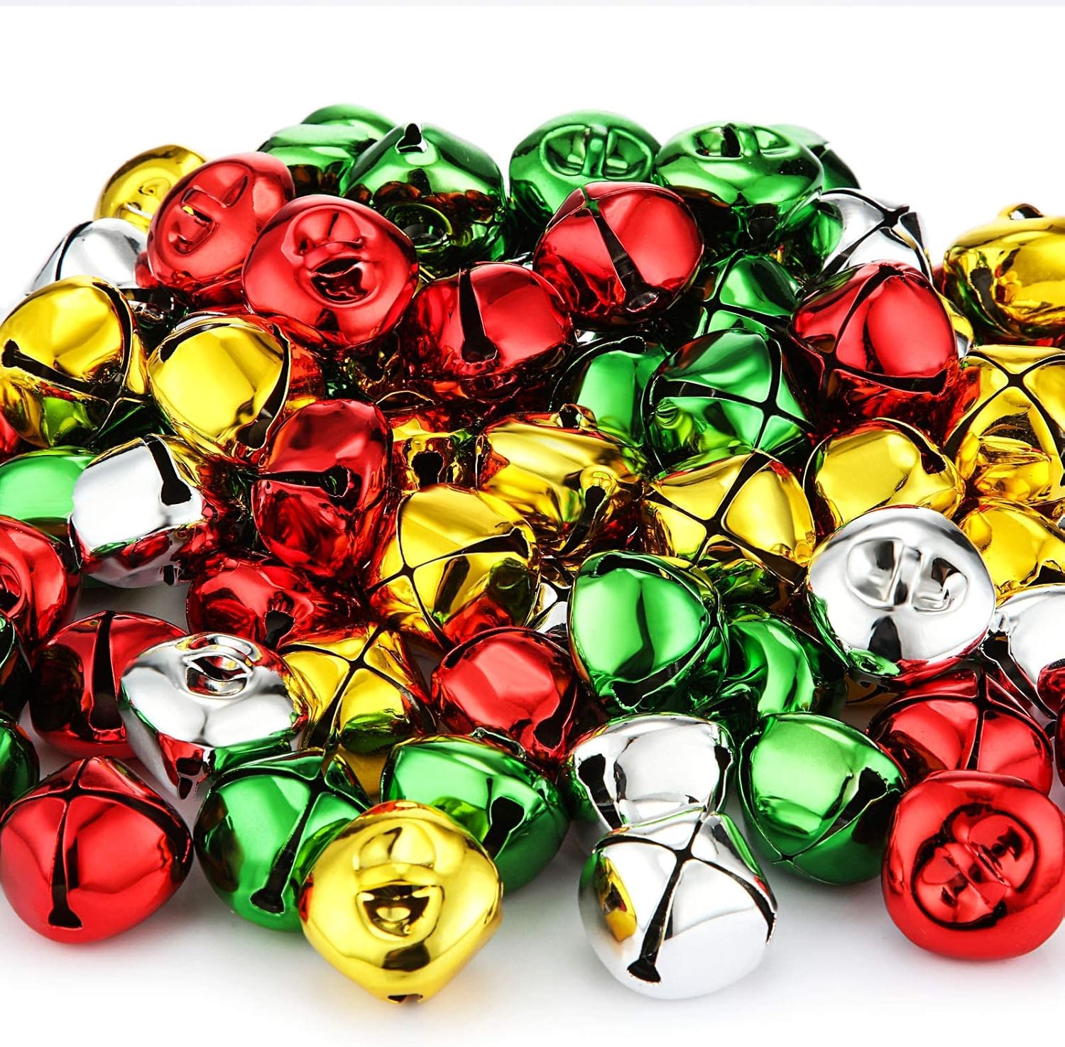 0.5inch 200 Pieces Jingle Bells, Colorful Jingle Bells for