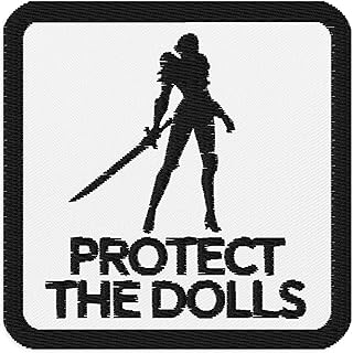Protect The Dolls Embroidered Patches – Durable Twill Fabric with Iron-On, Sew-On, or Pin Options