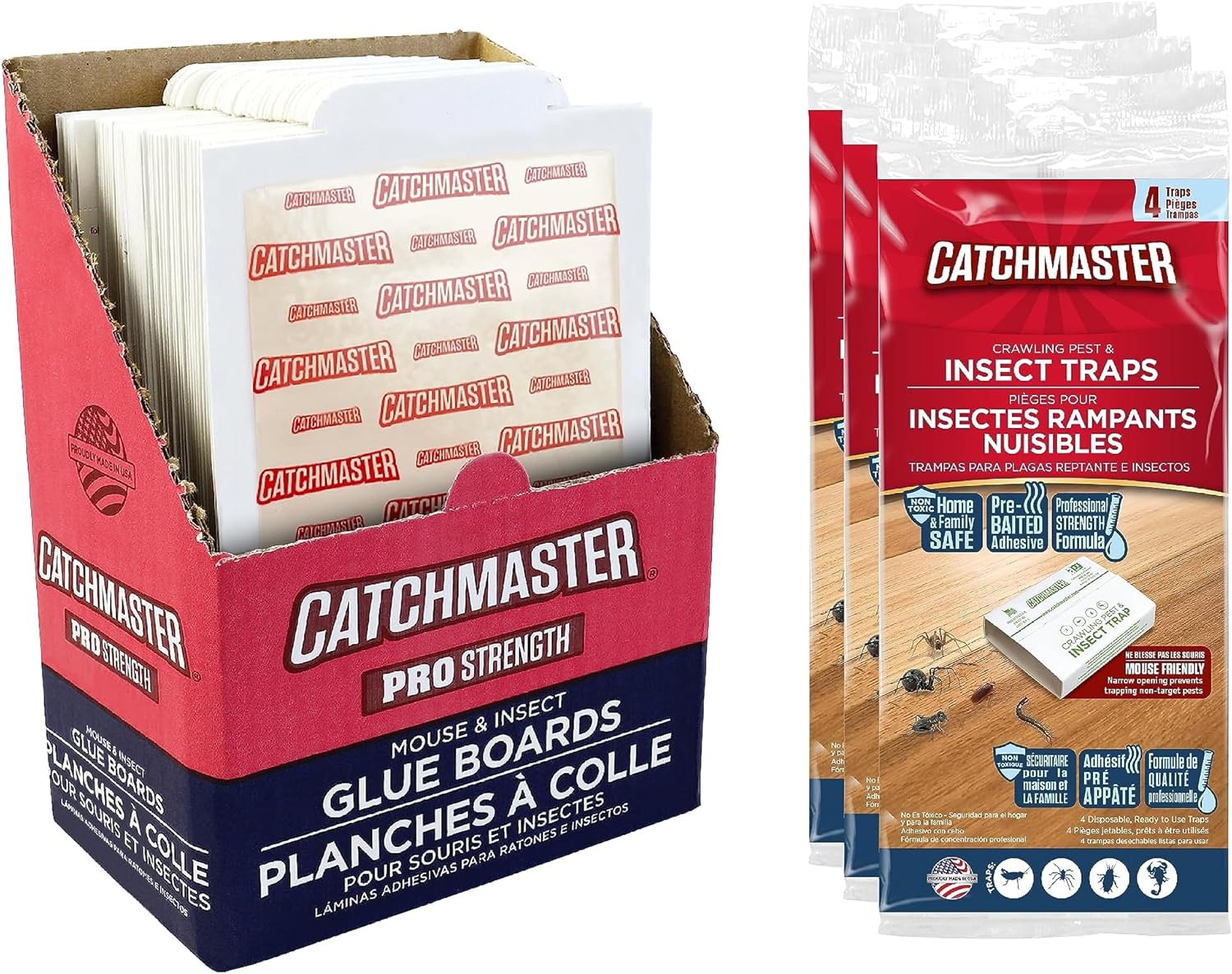 Catchmaster Pro Strength Mouse & Crawling Insect Glue Trap