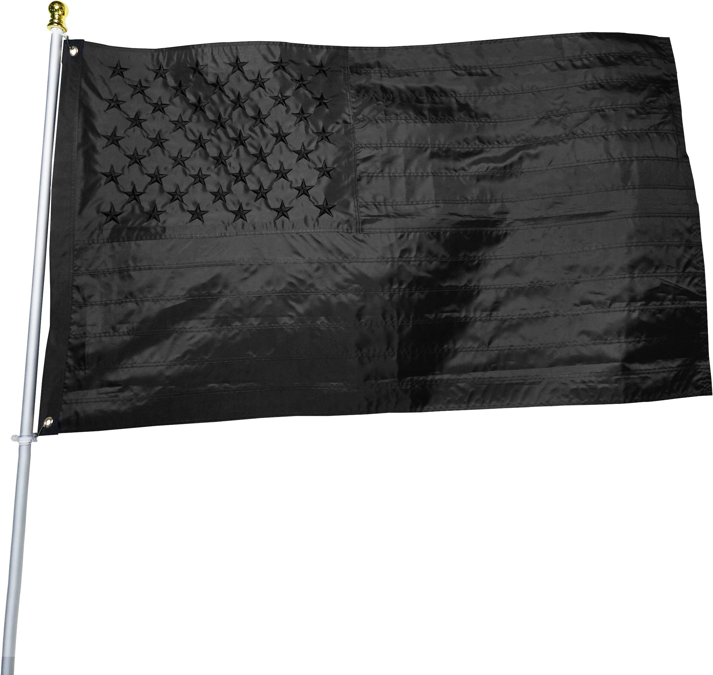 All Black American Flag 3x5 Ft US Flag Double Side