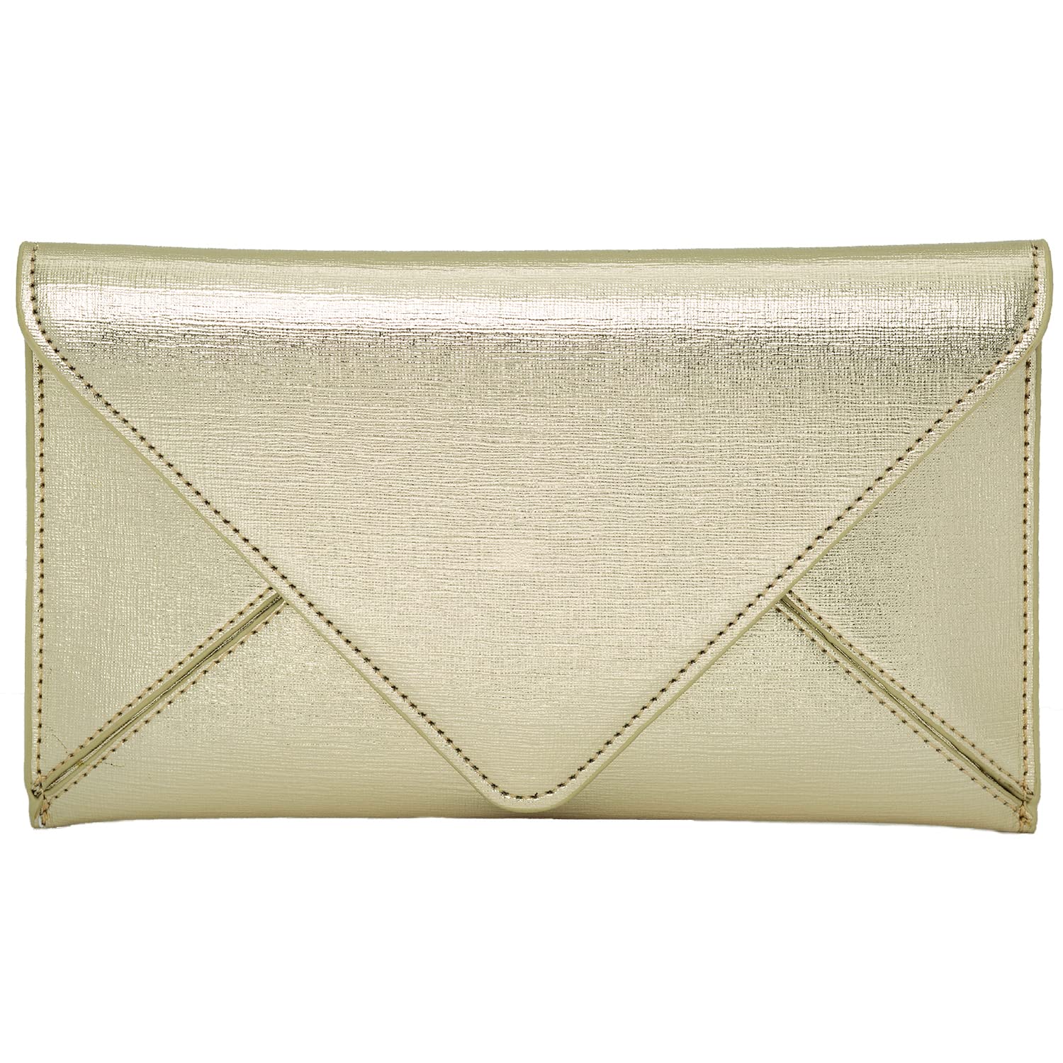 JNB Women's Metallic Material Clutch Purse