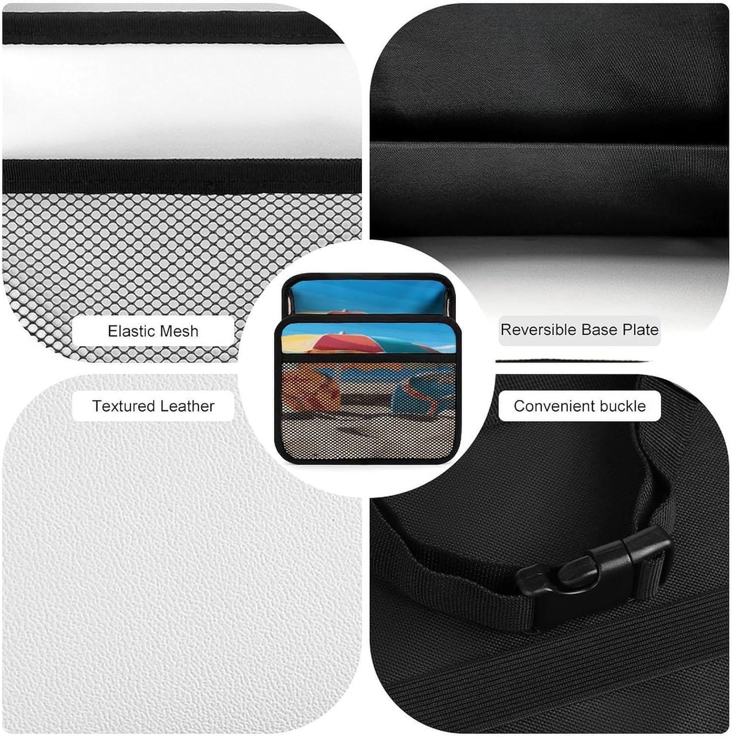 Colorful Flip Flops Beach Ball Car Seat Back Organizer for Family image 5