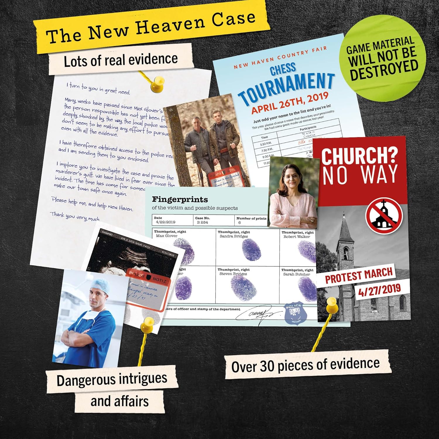 Hidden Games – 2 Pack- 60+ Clues – Crime Mystery Board Games | Murder Mystery Bundle | 2 Cold Case Detective Games | - Includes The New Haven Case & The Midnight Crown - Game Night for Teens & Adults
