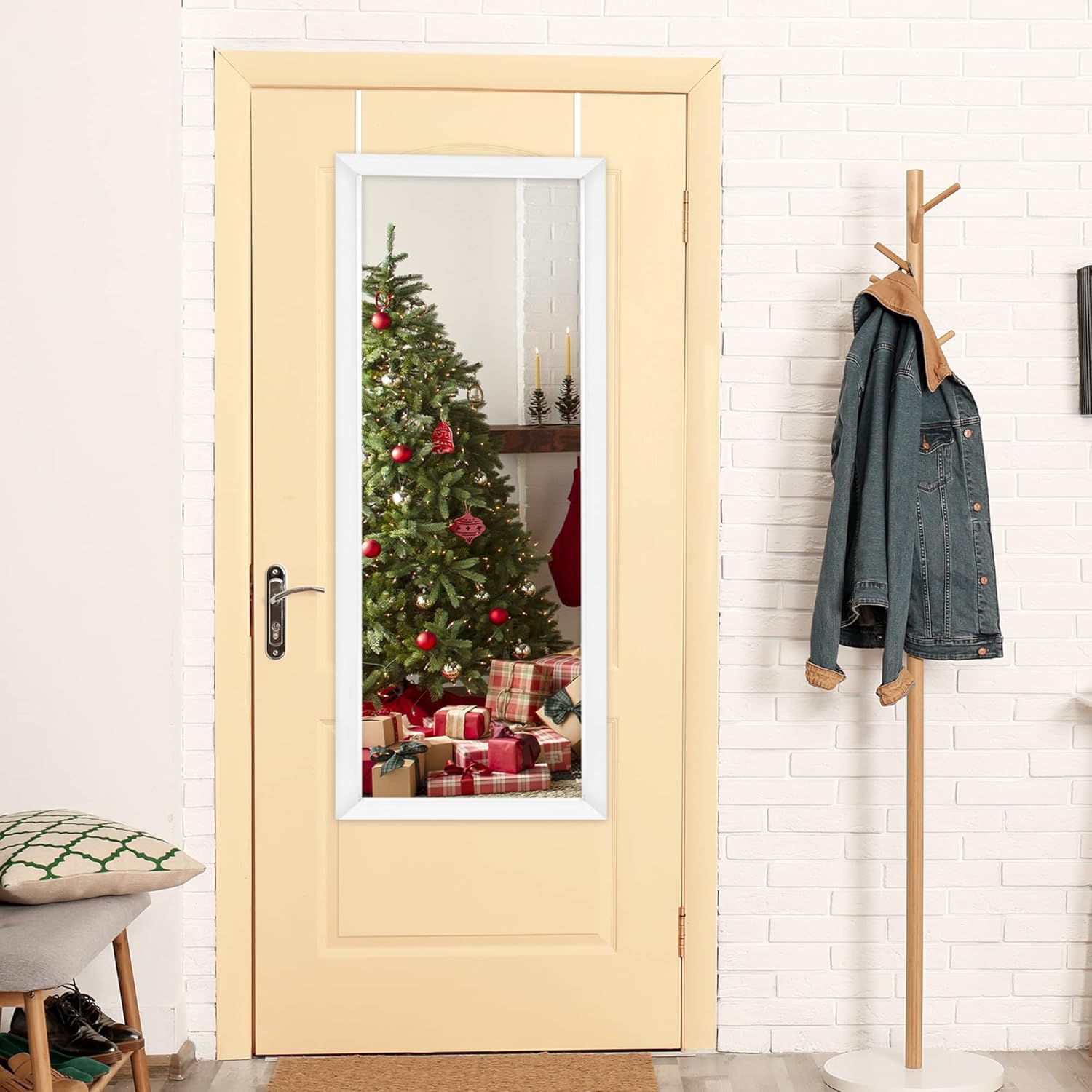 Elevens Full Length Door Mirror 43"x16" Over The Door