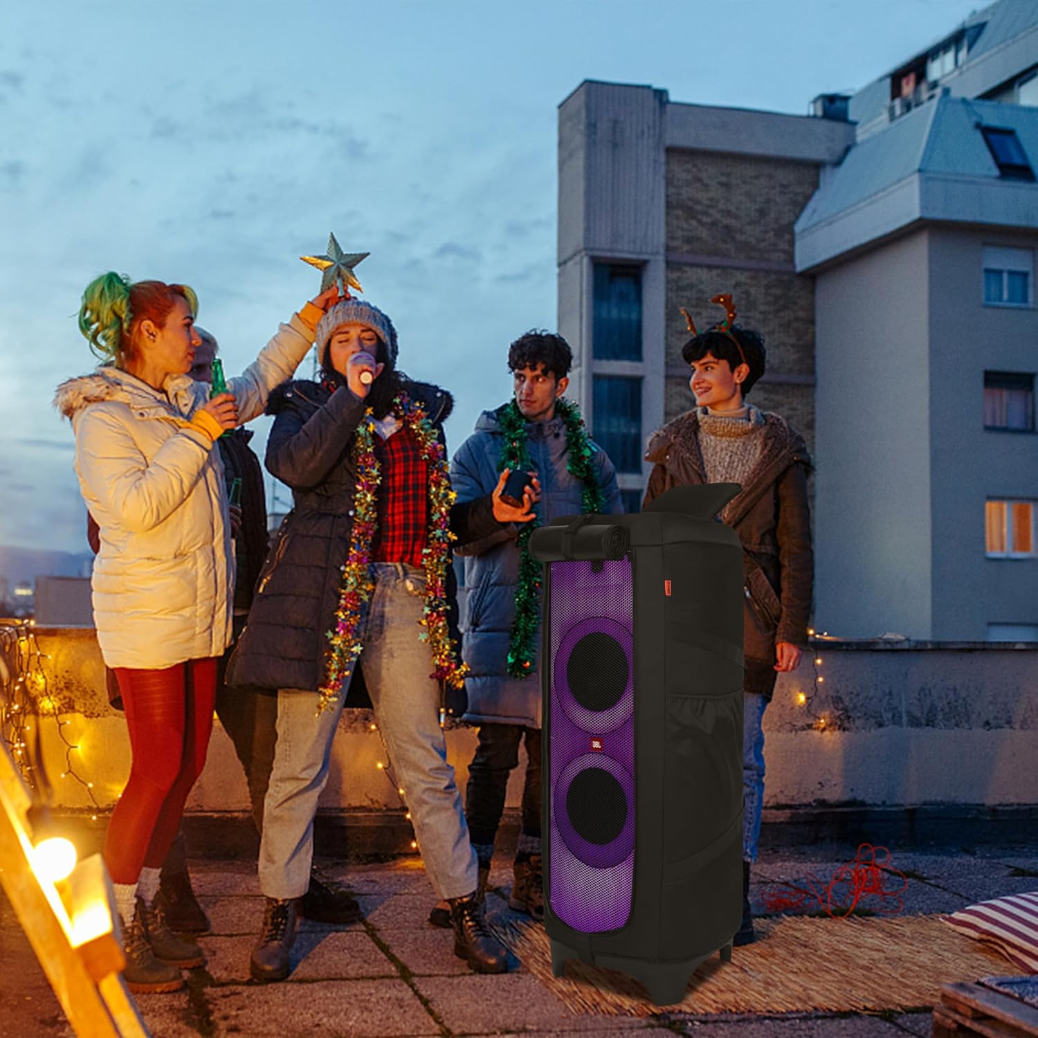 Speaker Carry Cover Compatible with JBL Party Box 1000 Portable Speaker Travel Bag - Image 7