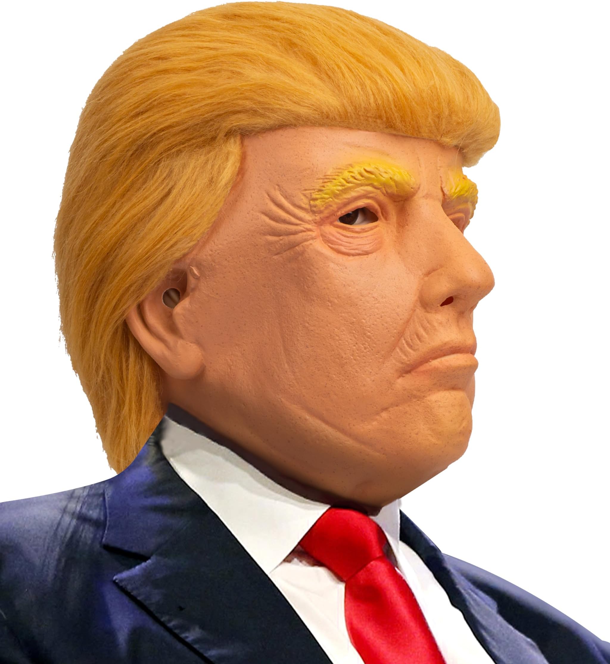 AQKILODonald Trump Mask Realistic Human Mask Latex Full Head Realistic Masks Fancy Dress for Carnival Costume Party