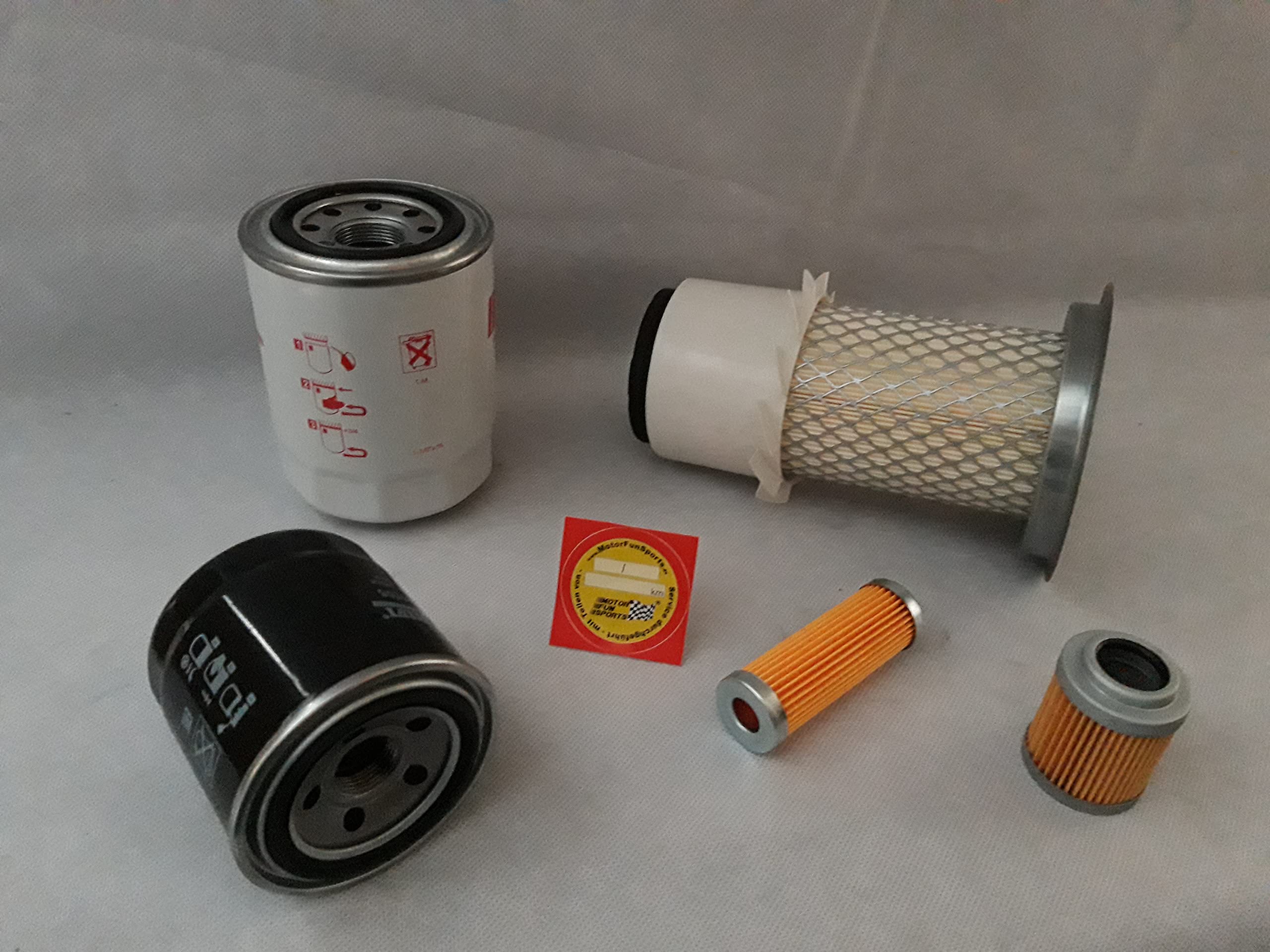 Set filtro (grande) compatibile con Airman AX 17-2 filtro olio, filtro aria, filtro carburante, filtro idraulico