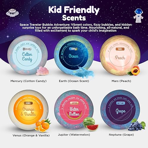 Miniatura 3 de Juego de bombas de baño de 6 piezas Space Traveler