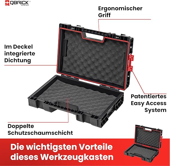 Qbrick System Pro Toolcase Protective Foam Black