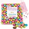 Foil Chocolate Mini Eggs - Pack of 25 Mixed Colour - Bulk Chocolate Eggs Easter Hunt Treats - Creamy Mini Chocolate Eggs for Easter Parties & Celebrations