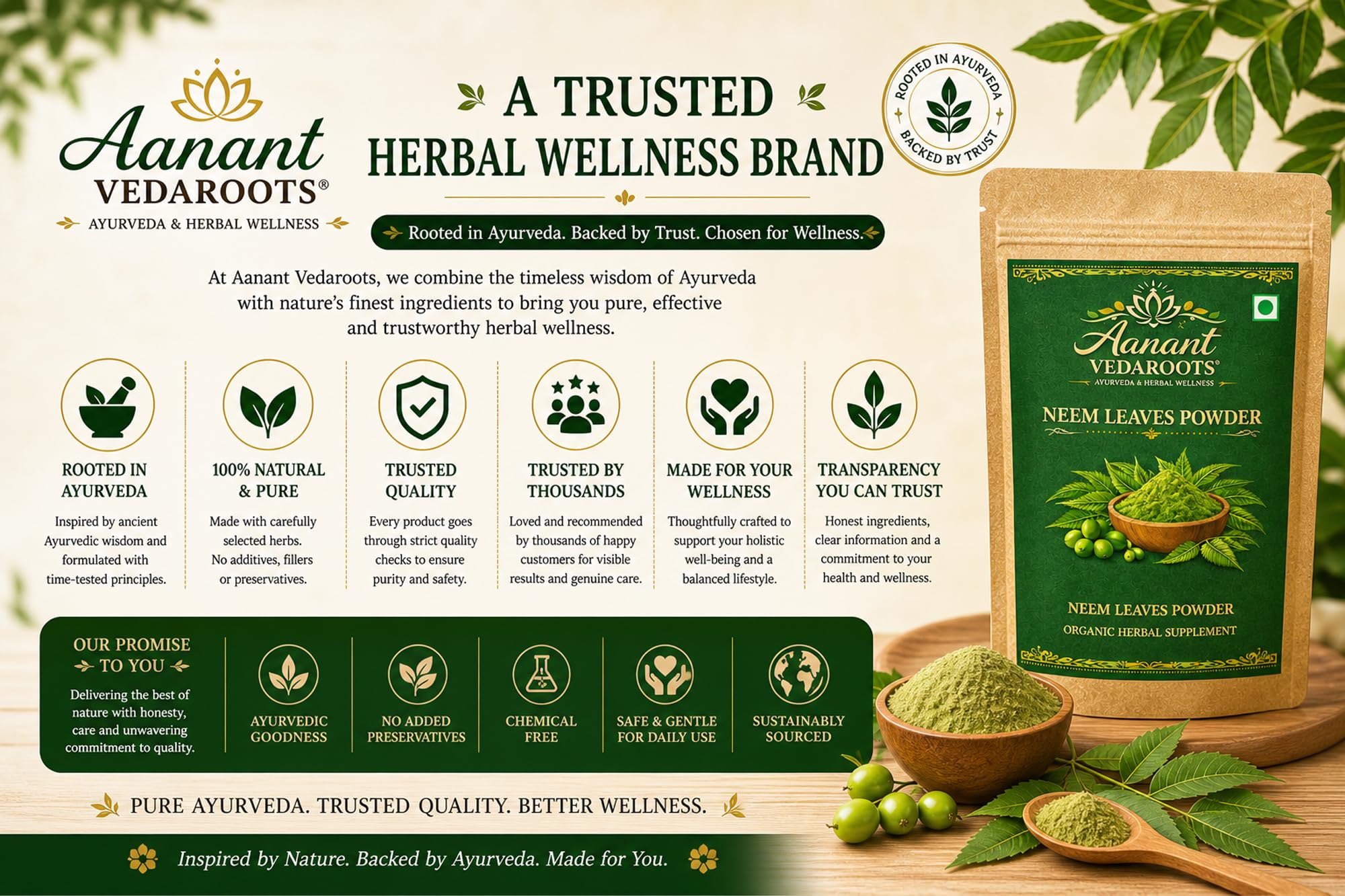 Neem Powder | Pure Neem Leaf Powder | Ayurvedic Herbal Supplement | 100g — Amazon image 5