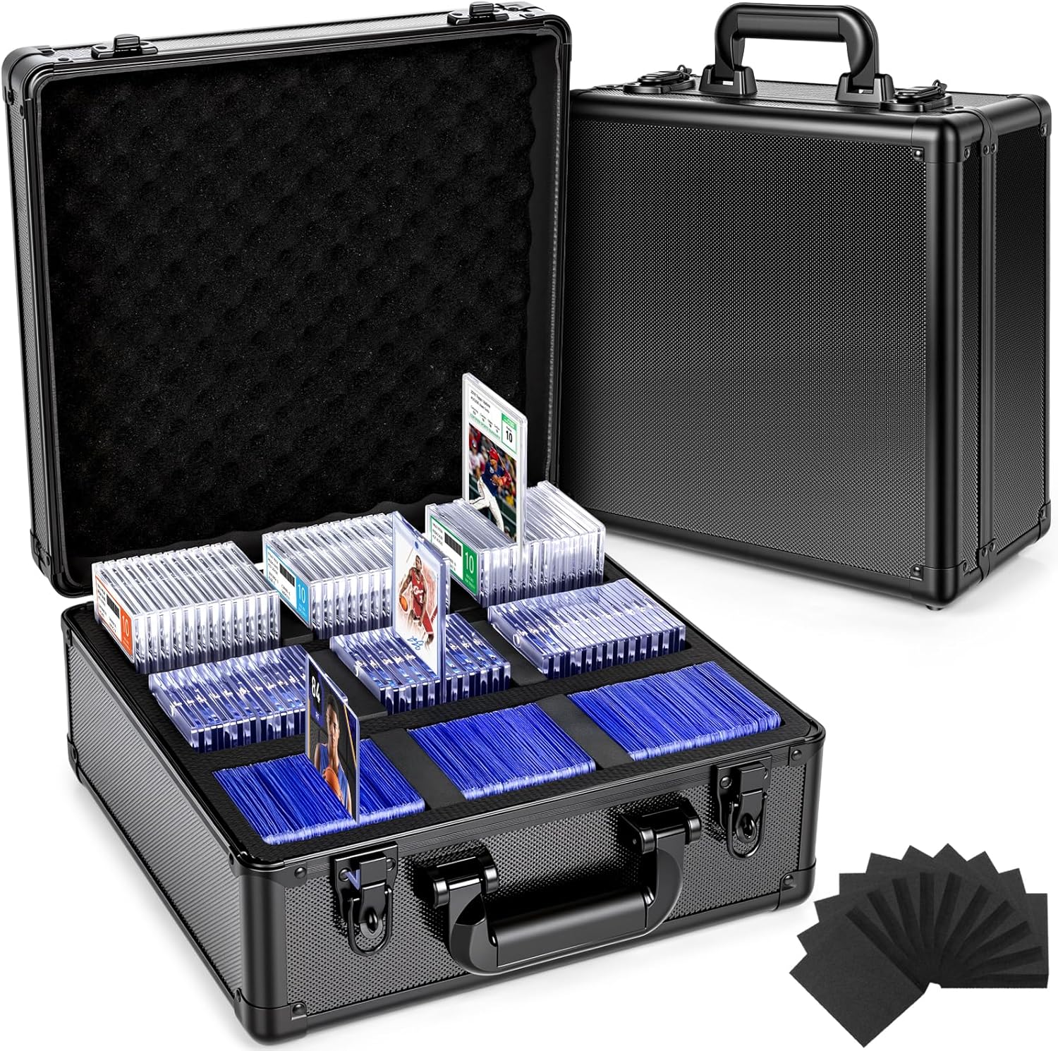 Graded Card Storage Box, Top Loader Boxes, Sports Trading Card Storage Case, Slab PSA/GMA/CSG/SGC/HGA Magnetic Holder, Baseball Football Card Case, Holds 300+ Cards