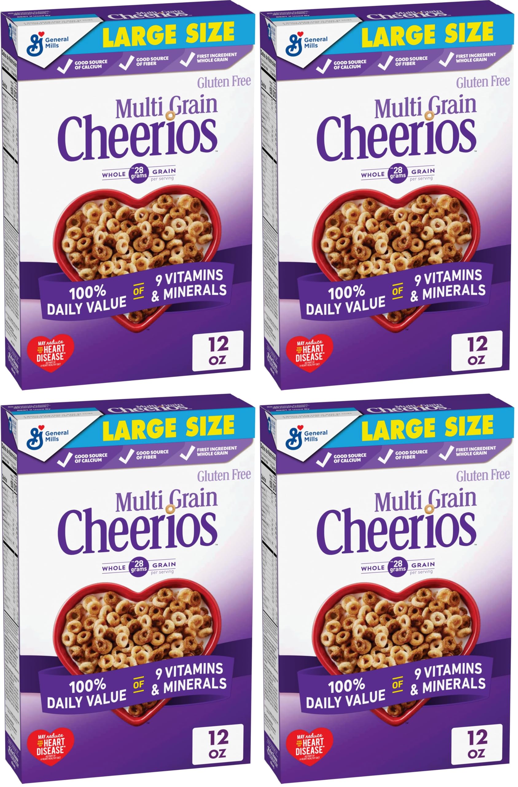 Cheerios Multi Grain / 12 Ounce (Pack of 4) / 1 Cold Cereal