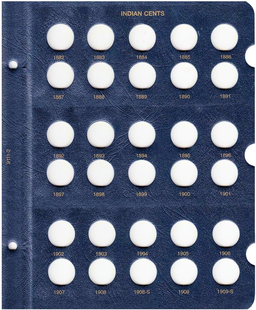 Whitman US Indian Head Cent Coin Album 1856 - 1909 #9111