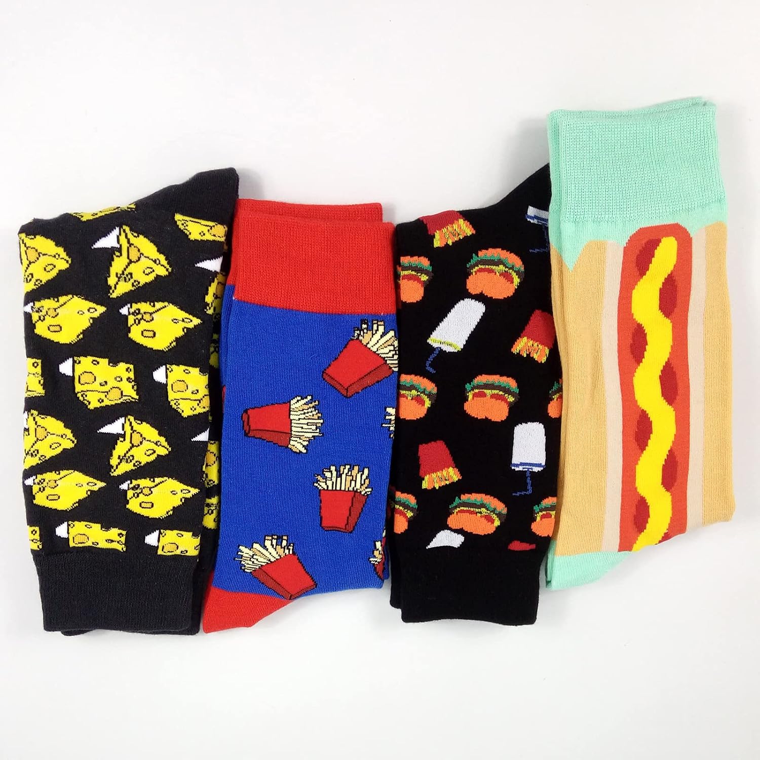 HSELL Mens Dress Socks Funny Novelty Crazy Design Cotton Socks Gift for Men image 4