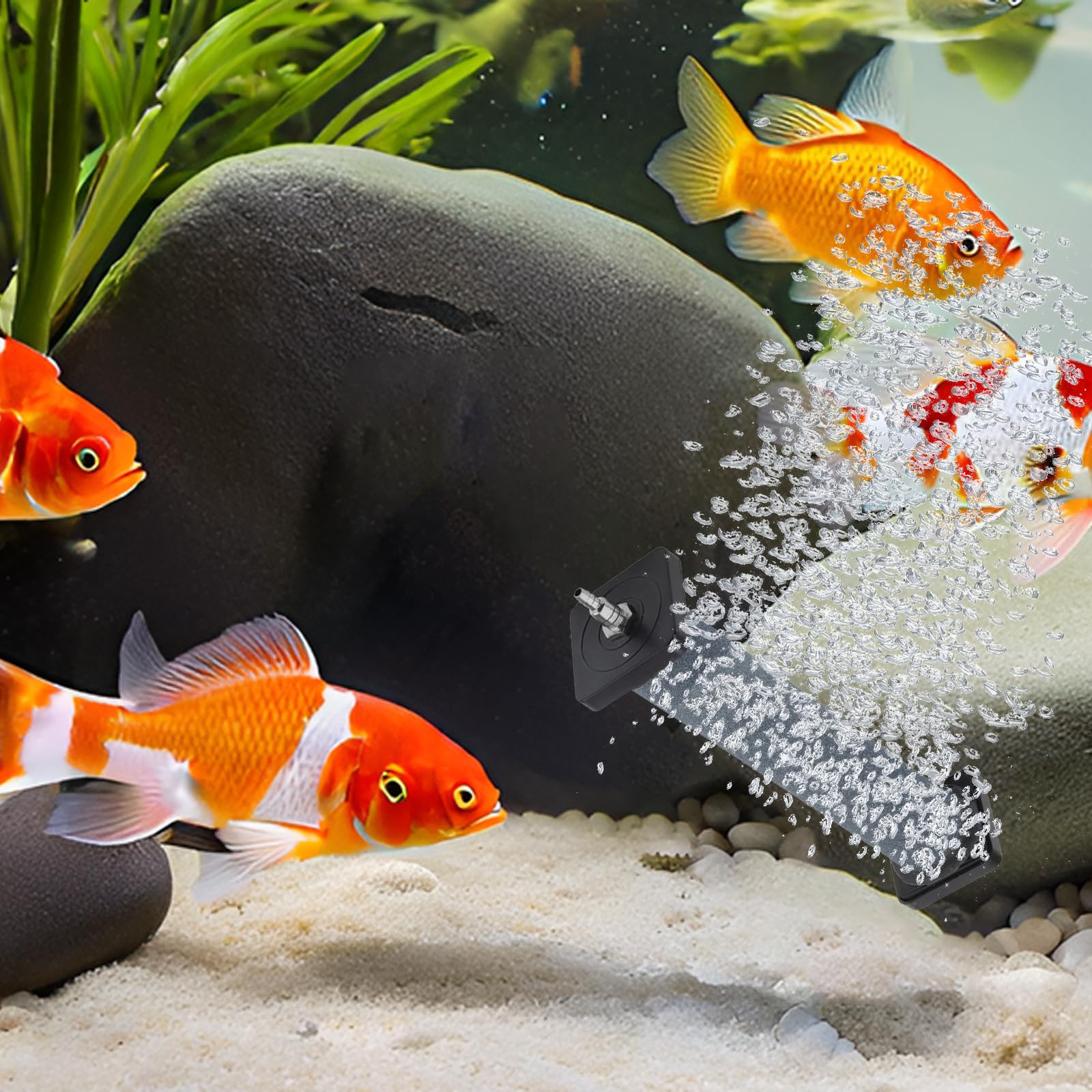 Aquarium Pierre d'air, Cylindre Diffuseur de Bulles, Pierre à Bulles d'aquarium, pour étang Jardin Système de Circulation