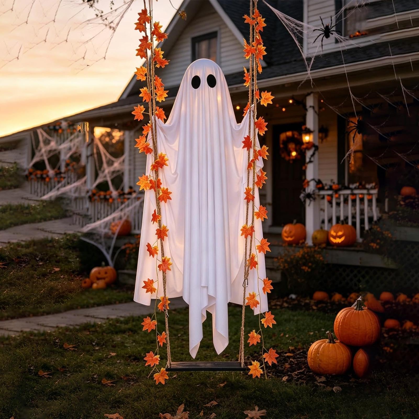Decorazioni per esterni con fantasma oscillante, decorazioni Halloween
