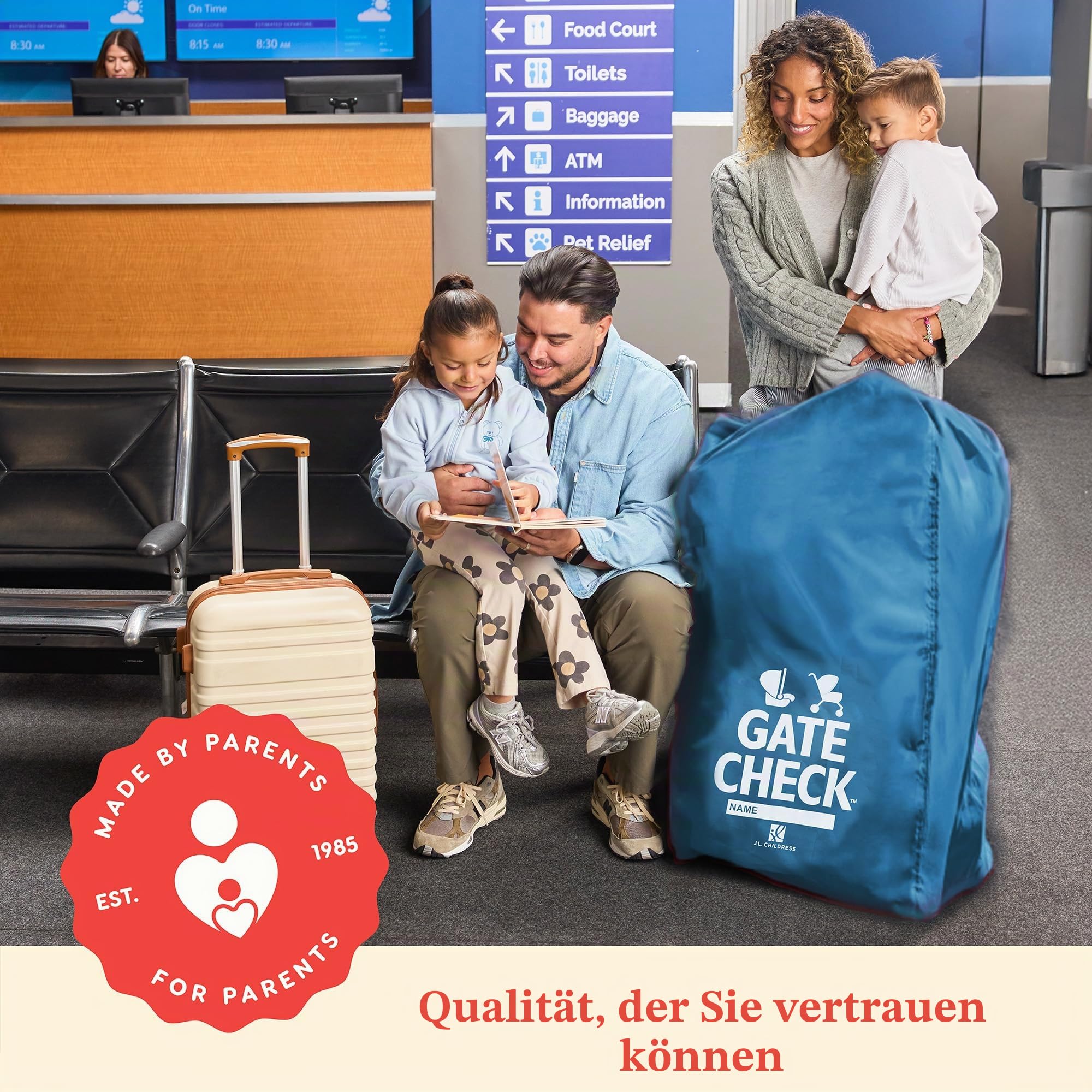 JL Childress Deluxe Gate Check Tasche für Autositze und Kinderwagen