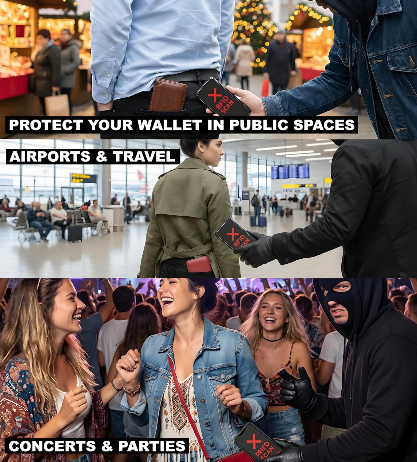 RFID Blocking Card – Active NFC Contactless Credit & Debit Card Protector, Anti-Theft RFID Blocker for Entire Wallet, ID & Passport Protection, Premium Slim Card Fits Wallet & Purse