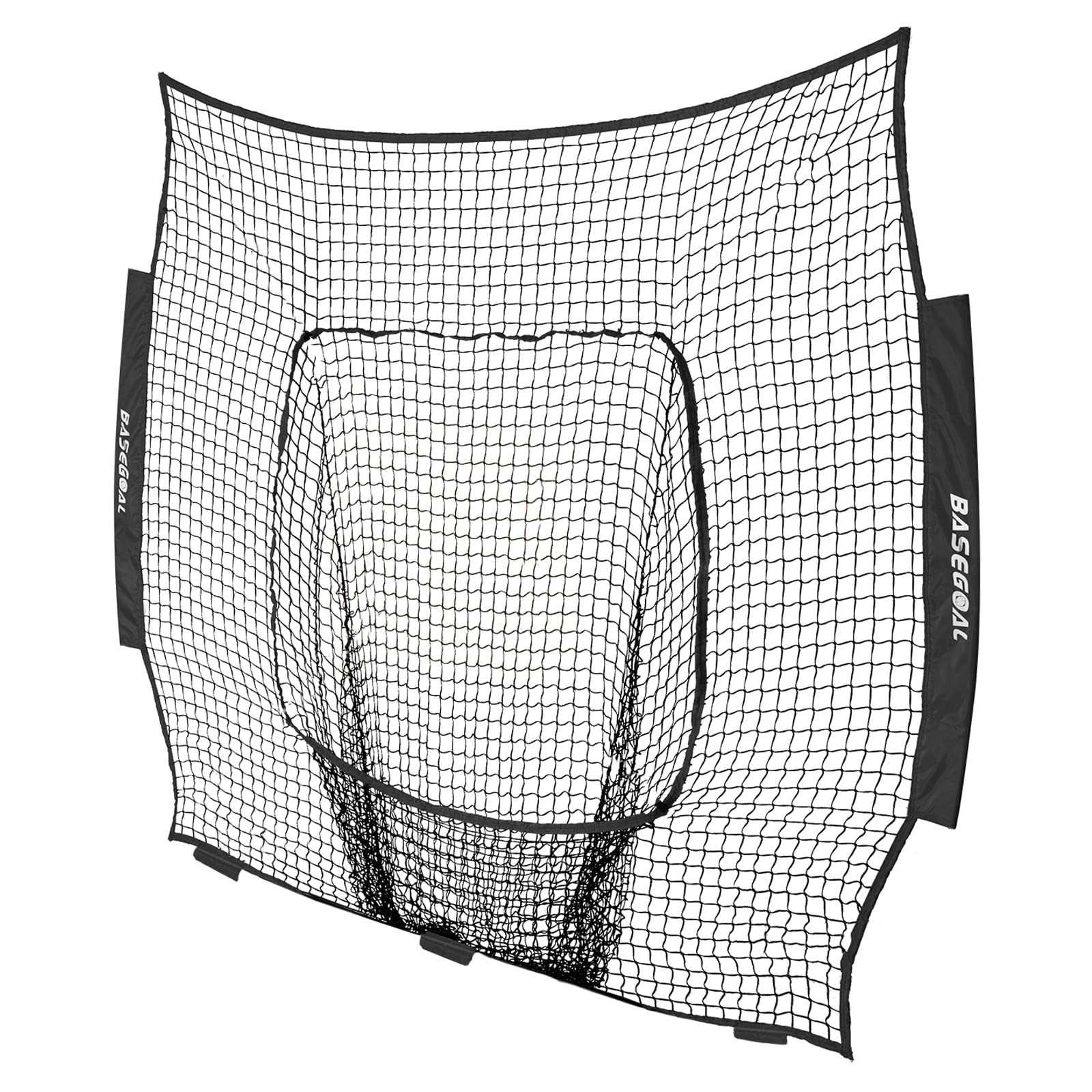 Bersaglio Da Baseball Con Manichino Battitore E Rete Regolabile 164x55 Cm, Per Allenamento Lancio E Precisione