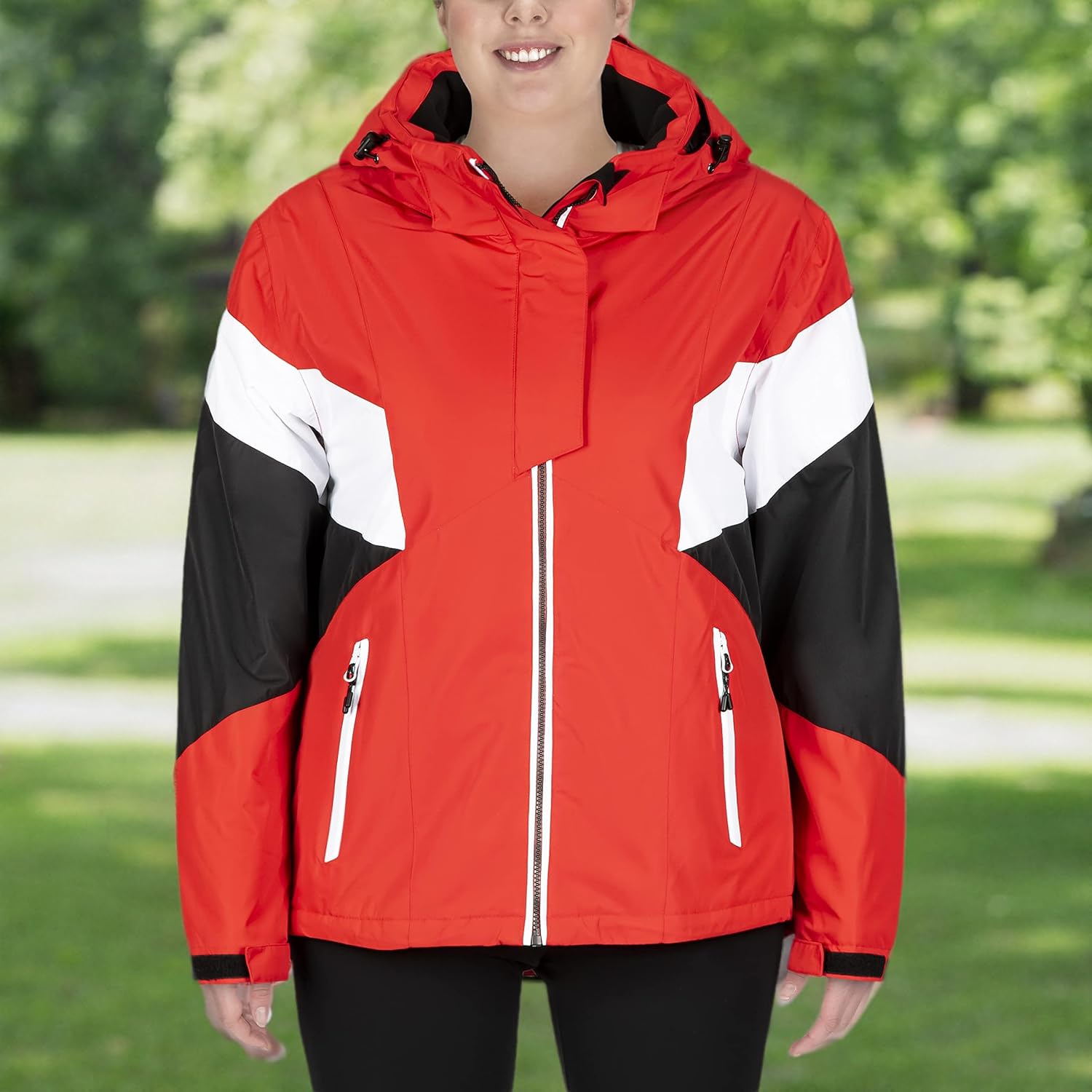 Snow Country Outerwear Women's Plus Size Ski Jacket 1X-6X Waterproof Winter Snow Coat Snowboarding Outdoor Clothing Moonlight