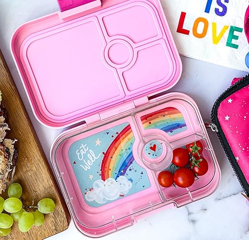 Miniatura 10 de Yumbox Caja Bento Panino a prueba de fugas bento de 4 compartimentos para niños y adultos perfecta para el almuerzo lleno de sándwich compacta 8.5 x